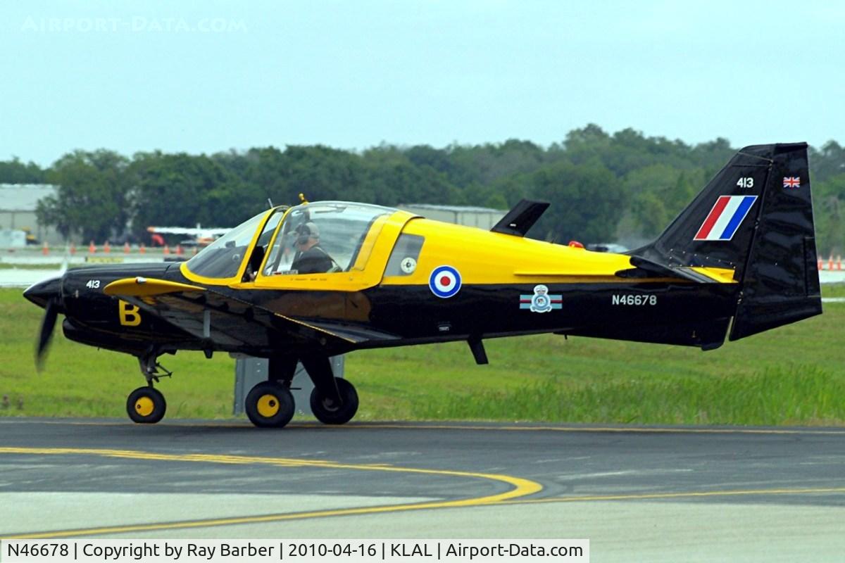 N46678, 1975 Scottish Aviation Bulldog Series 120 Model 125 C/N 413, Scottish Aviation Bulldog SA.120-125A [BH120/413] Lakeland-Linder~N 16/04/2010