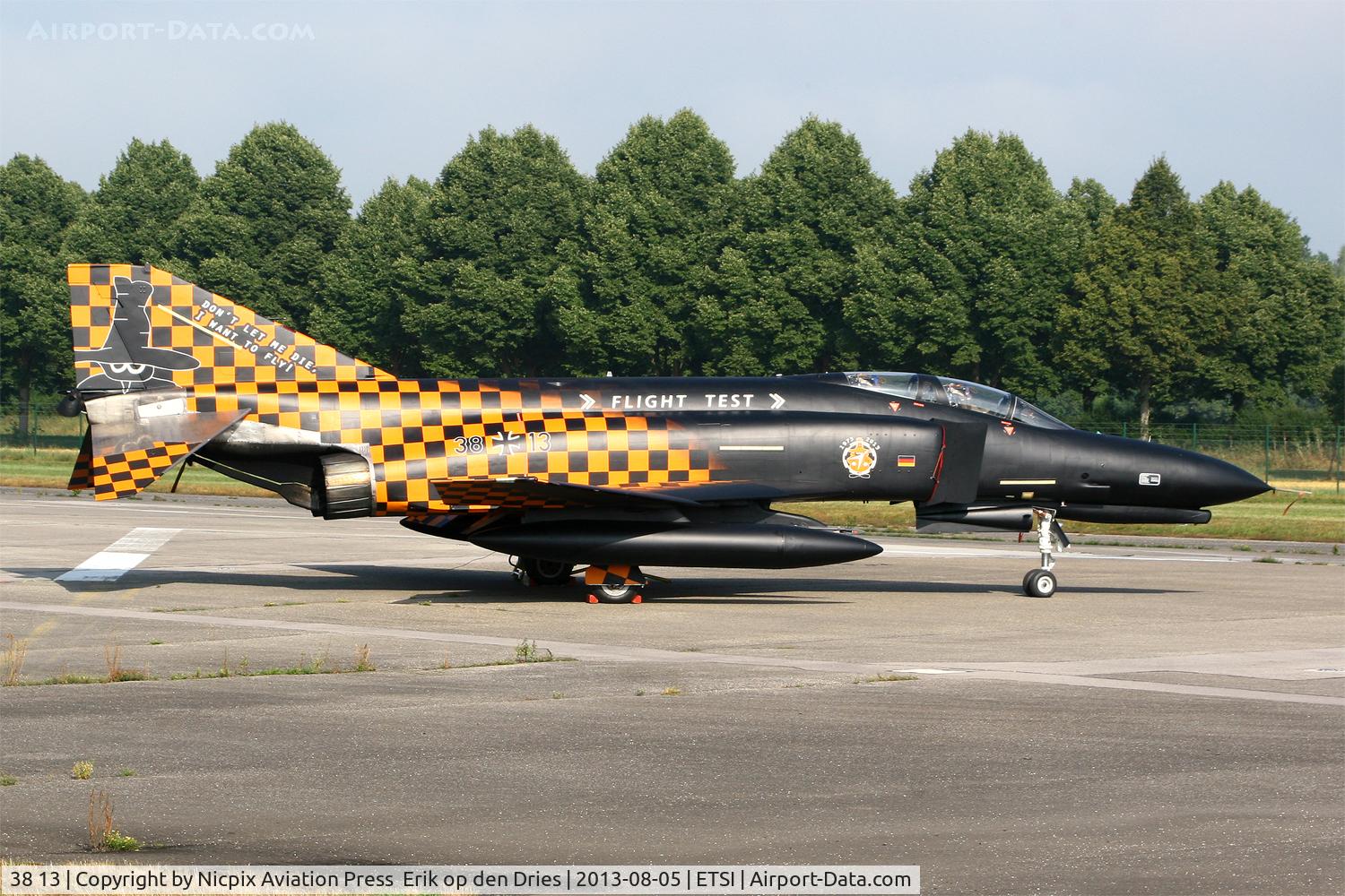 38 13, 1972 McDonnell Douglas F-4F Phantom II C/N 4644, The very last operational German F-4FKWS seen here on the runway of Manching AB.