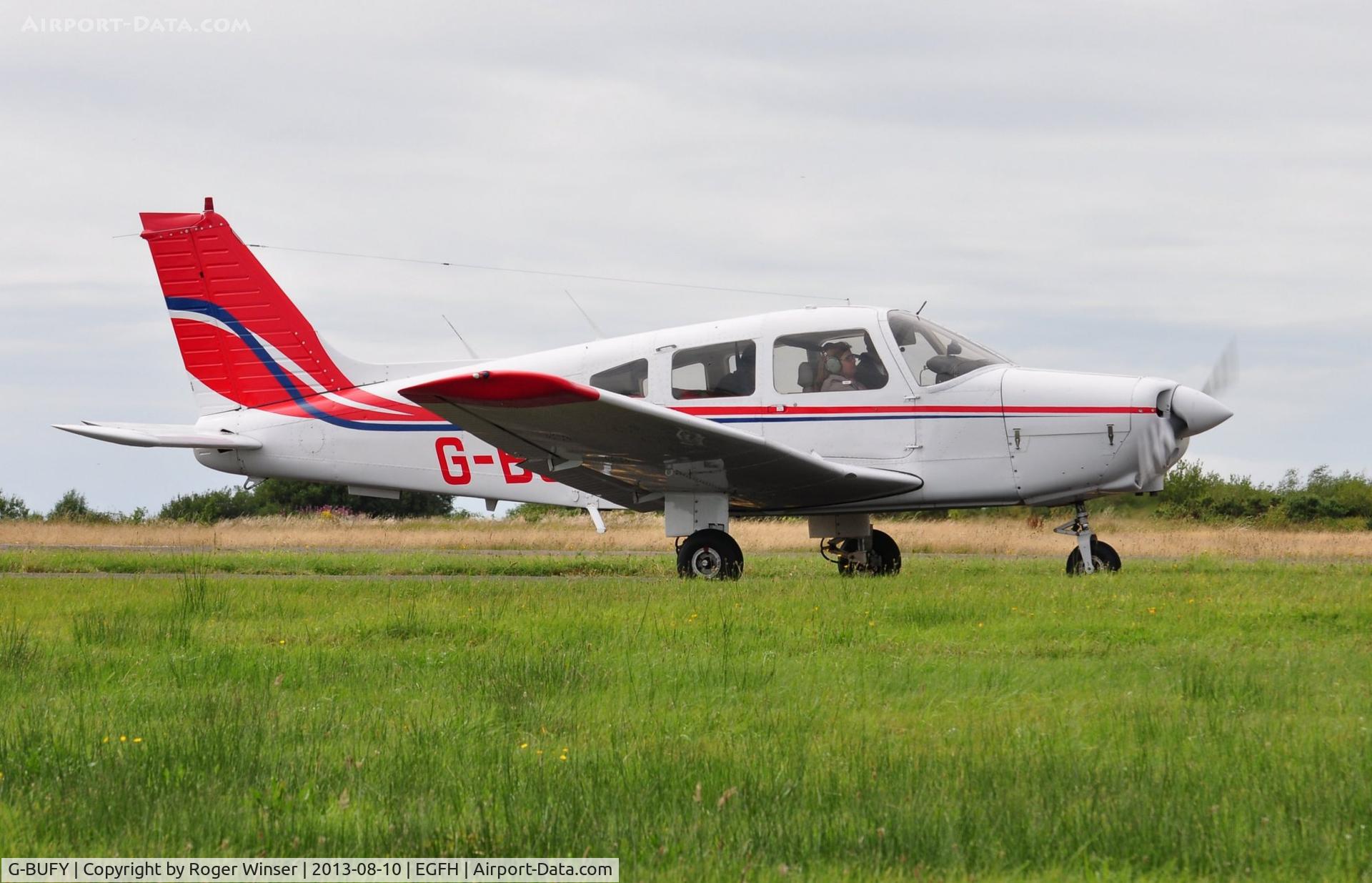 G-BUFY, 1980 Piper PA-28-161 Cherokee Warrior II C/N 28-8016211, Visiting Cherokee Warrior II.