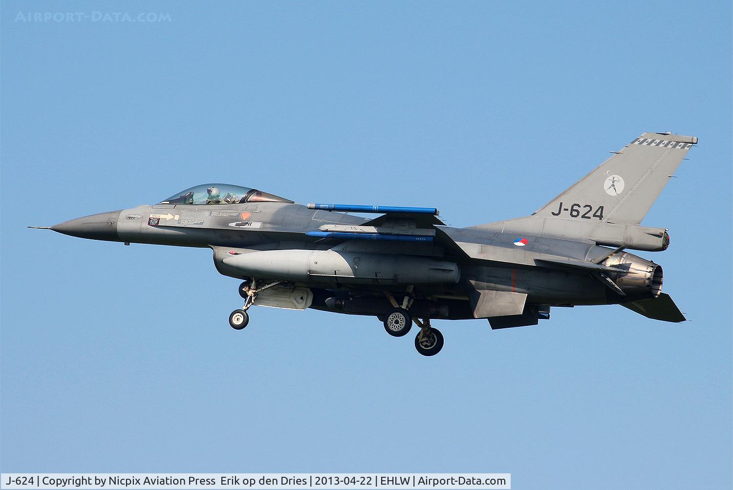 J-624, Fokker F-16A Fighting Falcon C/N 6D-56, J-624 is assigned to the 323 TATESS sqn and based at Leeuwarden AB