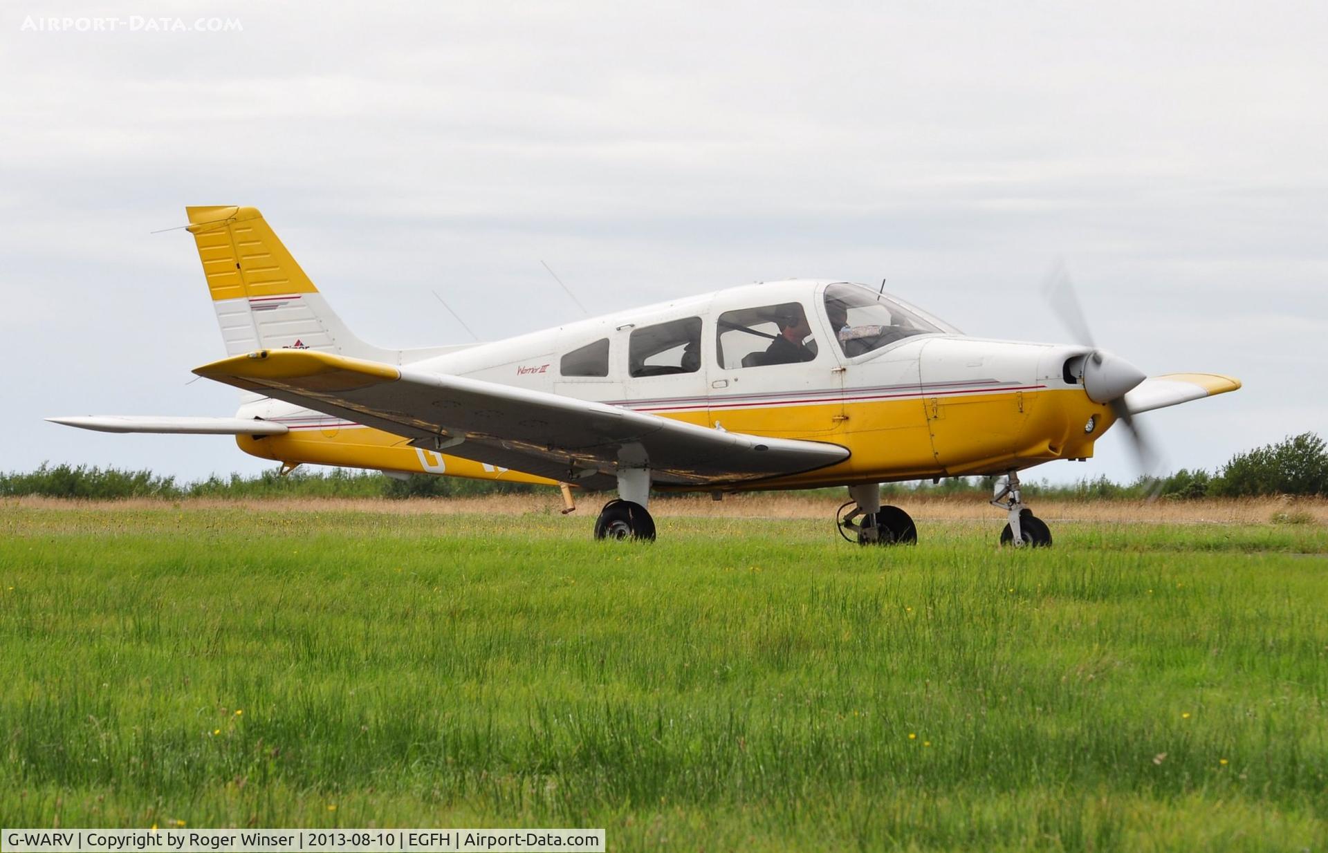 G-WARV, 1998 Piper PA-28-161 Cherokee Warrior III C/N 2842036, Visiting Cherokee Warrior III.