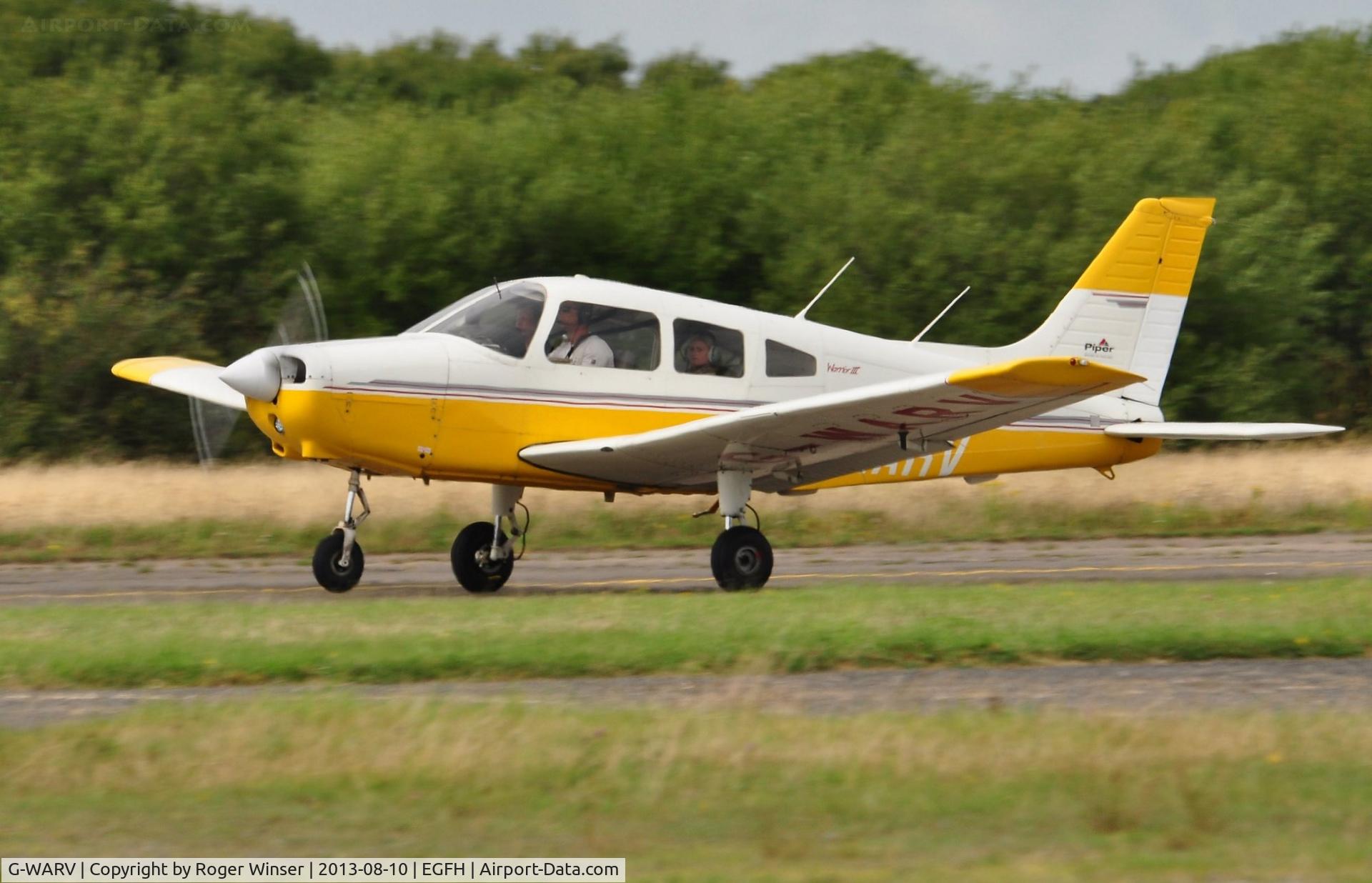 G-WARV, 1998 Piper PA-28-161 Cherokee Warrior III C/N 2842036, Visiting Cherokee Warrior III.