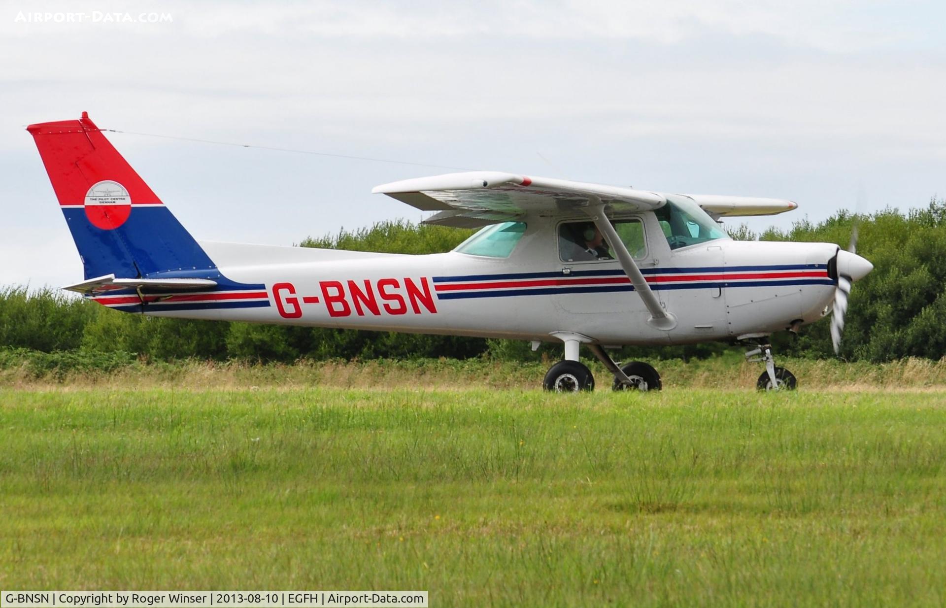 G-BNSN, 1983 Cessna 152 C/N 152-85776, Visiting Cessna 152 operated by the Pilot Centre at denham Aerodrome.