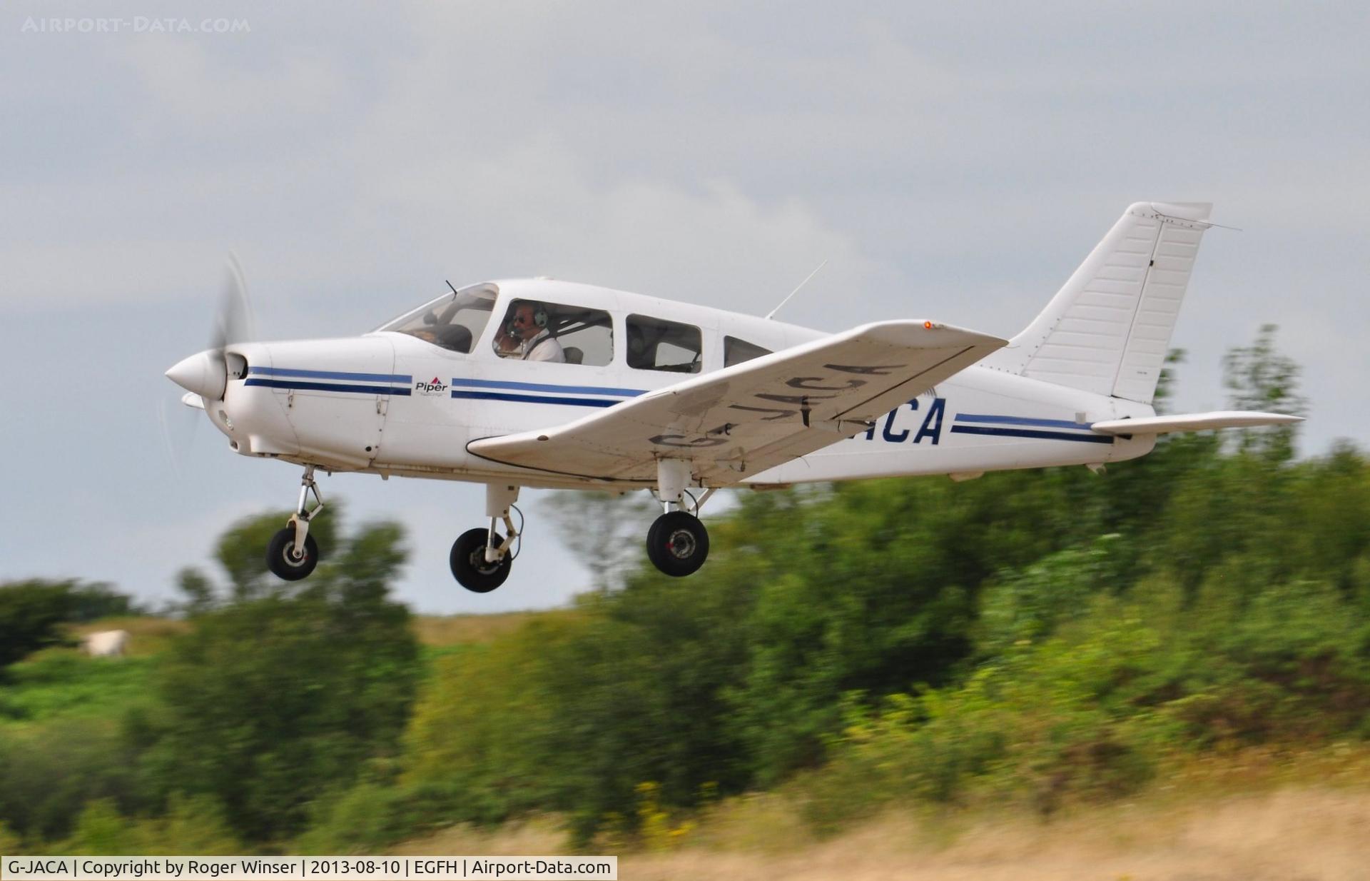 G-JACA, 2001 Piper PA-28-161 Warrior II C/N 28-42139, Visiting Cherokee Warrior III operated by the Pilot Centre at Denham Aerodrome.