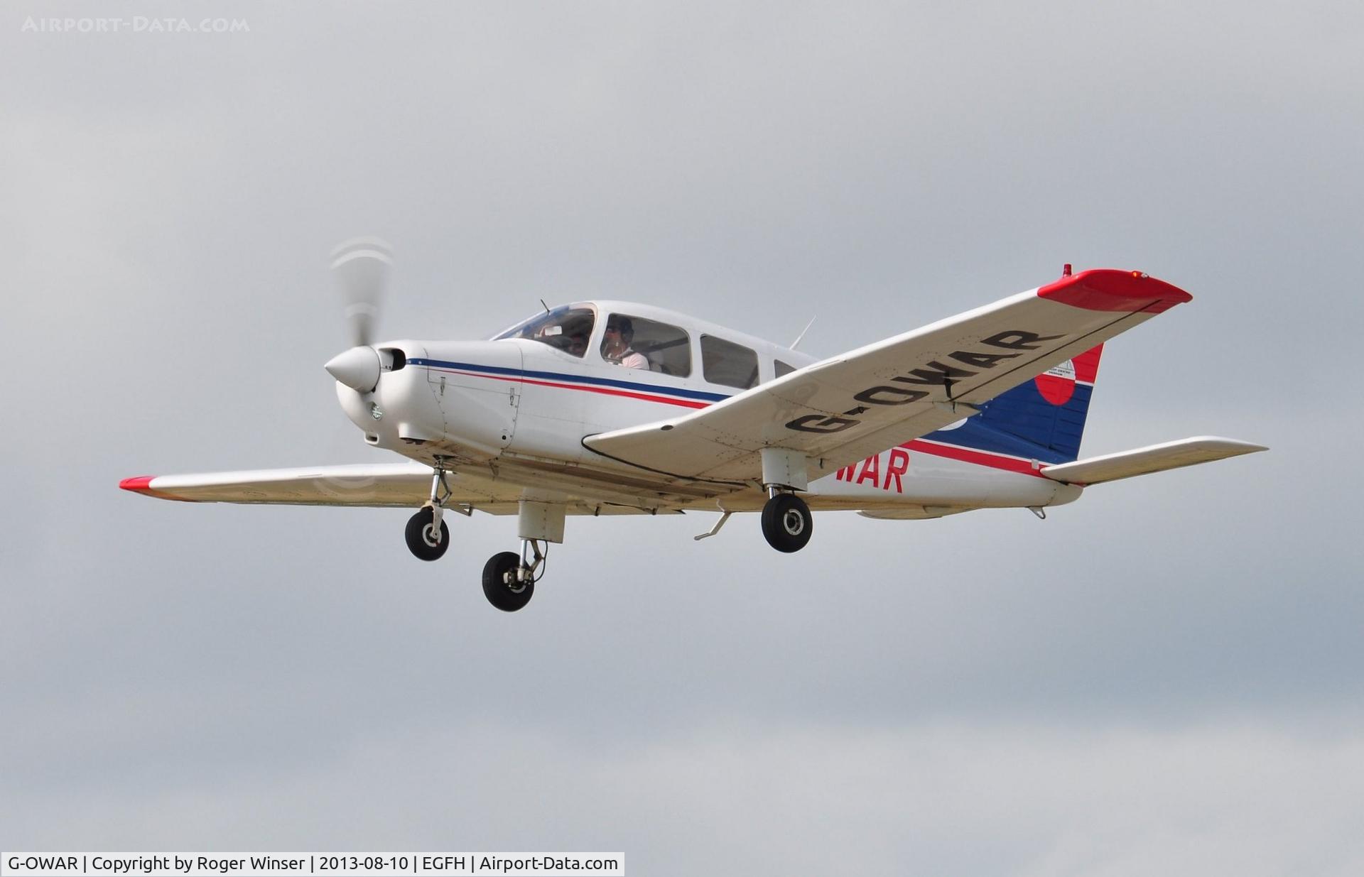 G-OWAR, 1986 Piper PA-28-161 Cherokee Warrior II C/N 28-8616054, Visiting Cherokee Warrior II.