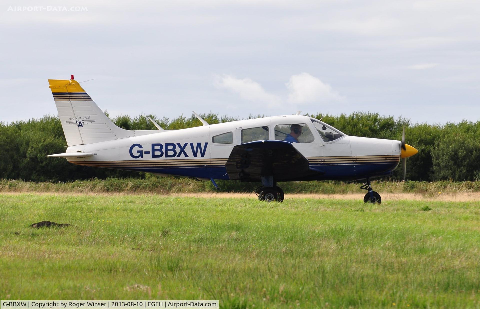 G-BBXW, 1973 Piper PA-28-151 Cherokee Warrior C/N 28-7415050, Visiting Cherokee Warrior operated by Bristol Aero Club. Previously registered PH-CPL.