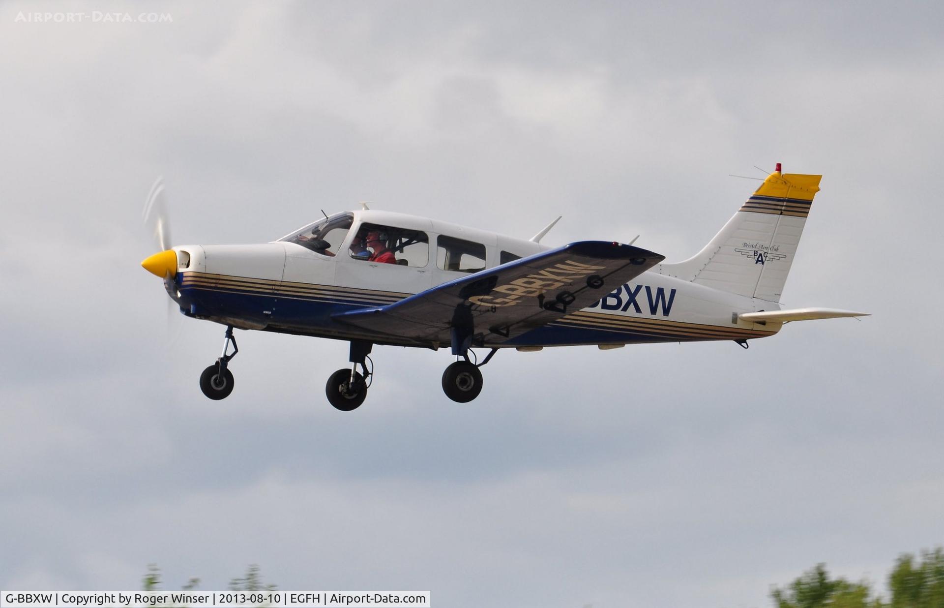 G-BBXW, 1973 Piper PA-28-151 Cherokee Warrior C/N 28-7415050, Visiting Cherokee Warrior operated by Bristol Aero Club. Previously registered PH-CPL.