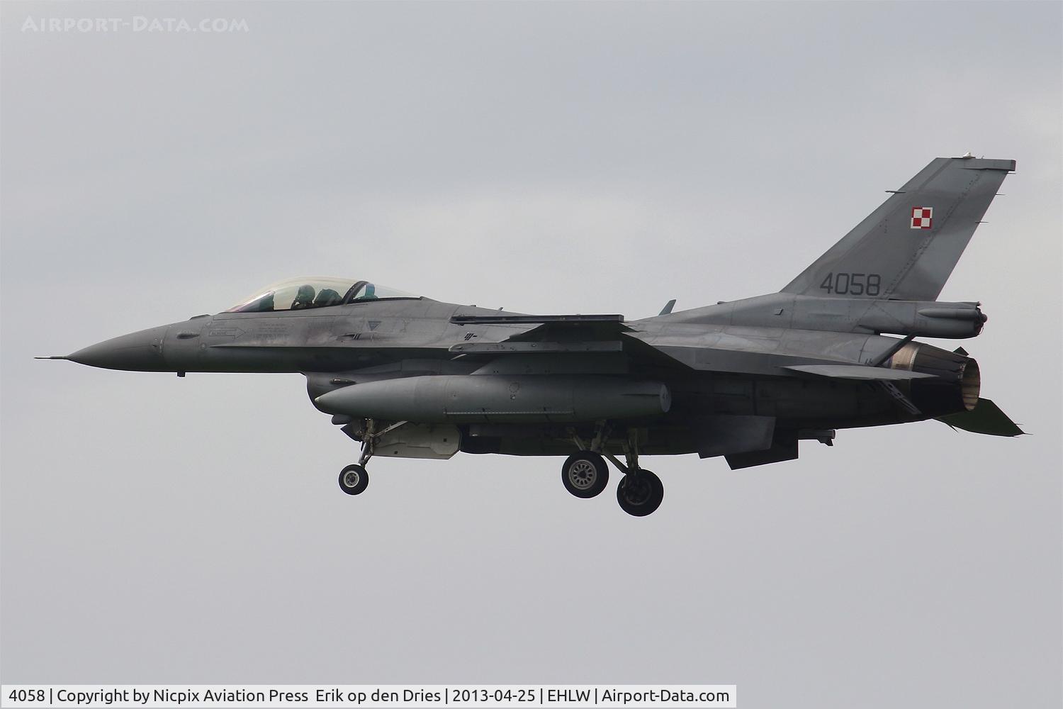 4058, 2003 Lockheed Martin F-16CJ Fighting Falcon C/N JC-19, Poland participated in Frisian Flag 2013 with F-16's
