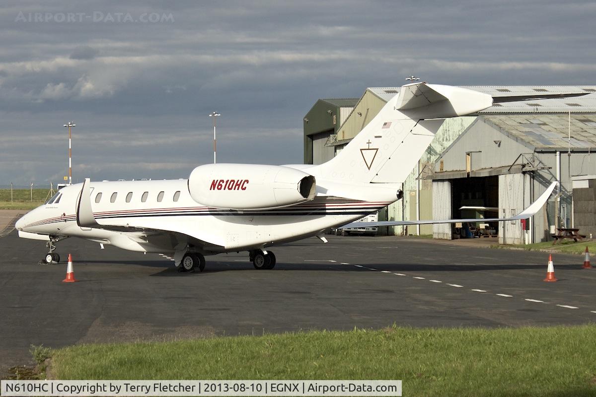 N610HC, 1998 Cessna 750 Citation X C/N 7500054, A visitor to East Midlands Airport in the UK