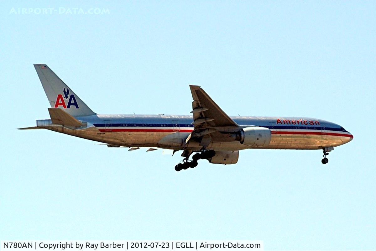 N780AN, 1999 Boeing 777-223 C/N 29956, Boeing 777-223ER [29956] (American Airlines) Home~G 23/07/2012. On approach 27L.