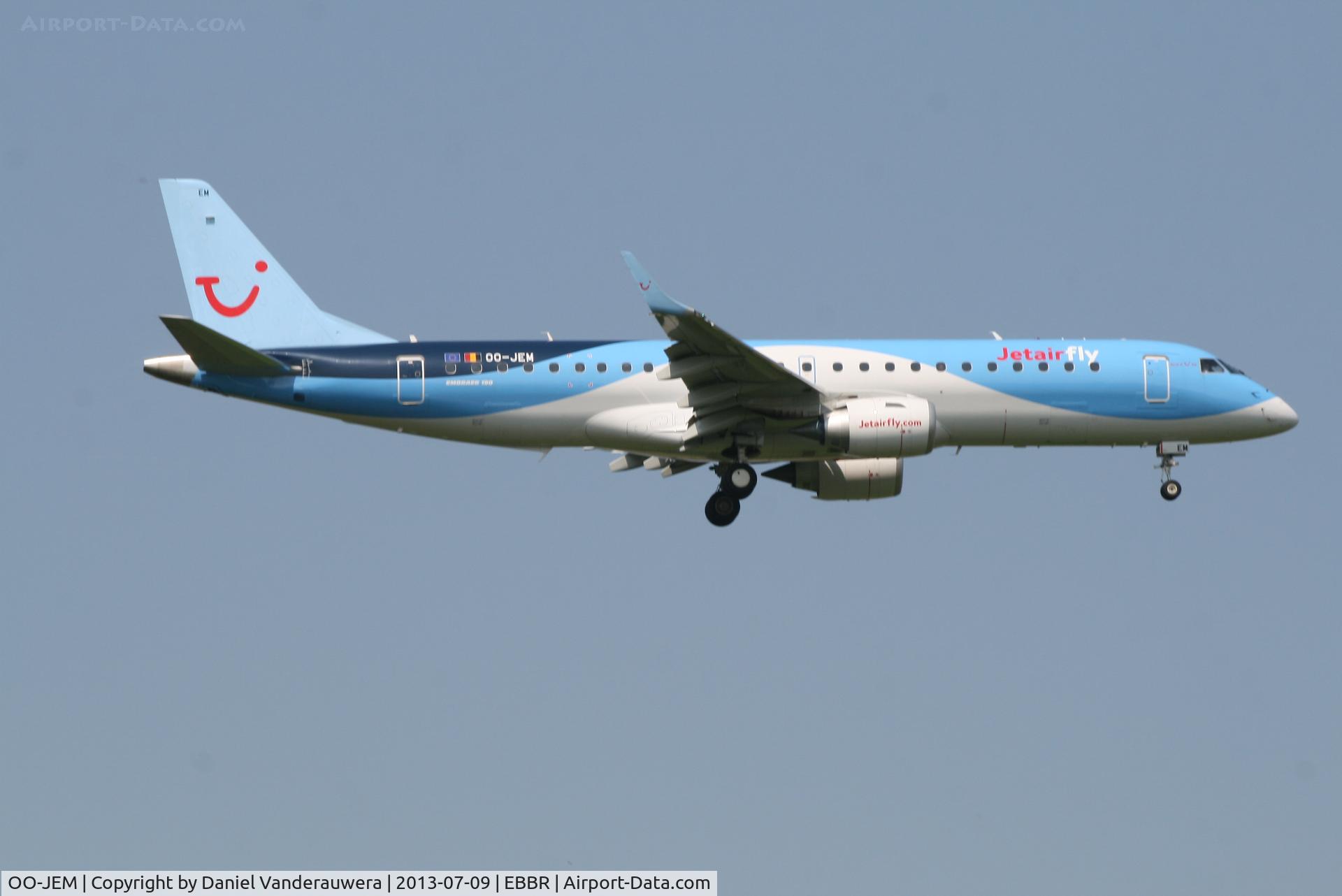 OO-JEM, 2013 Embraer 190STD (ERJ-190-100STD) C/N 19000603, Arrival of flight JAF2632 to RWY 02