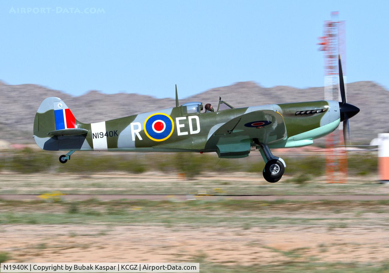 N1940K, 2003 Jurca MJ-100 Spitfire C/N MK9EX, Casa Grande