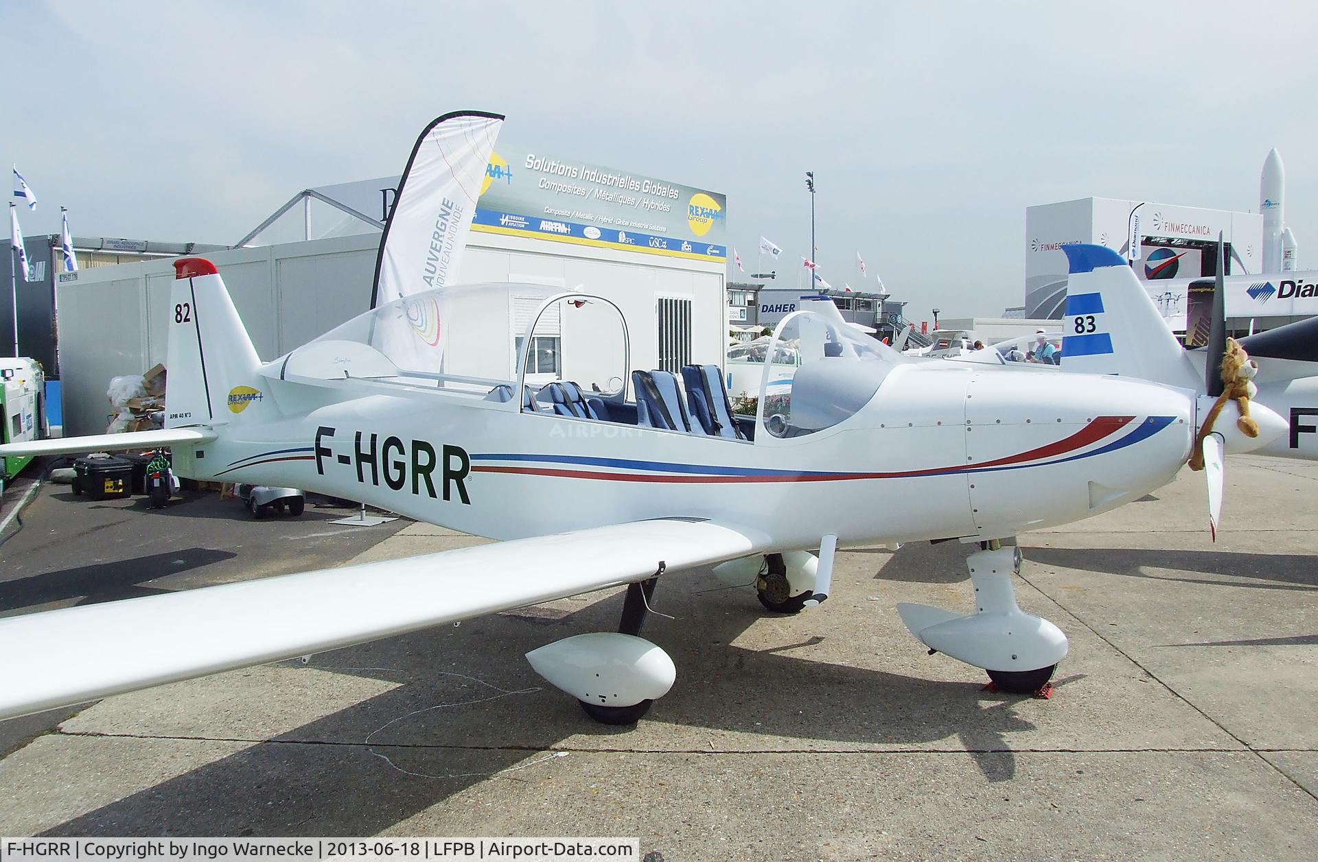 F-HGRR, Issoire APM 40 Simba C/N 03, Issoire APM 40 Simba at the Aerosalon 2013, Paris
