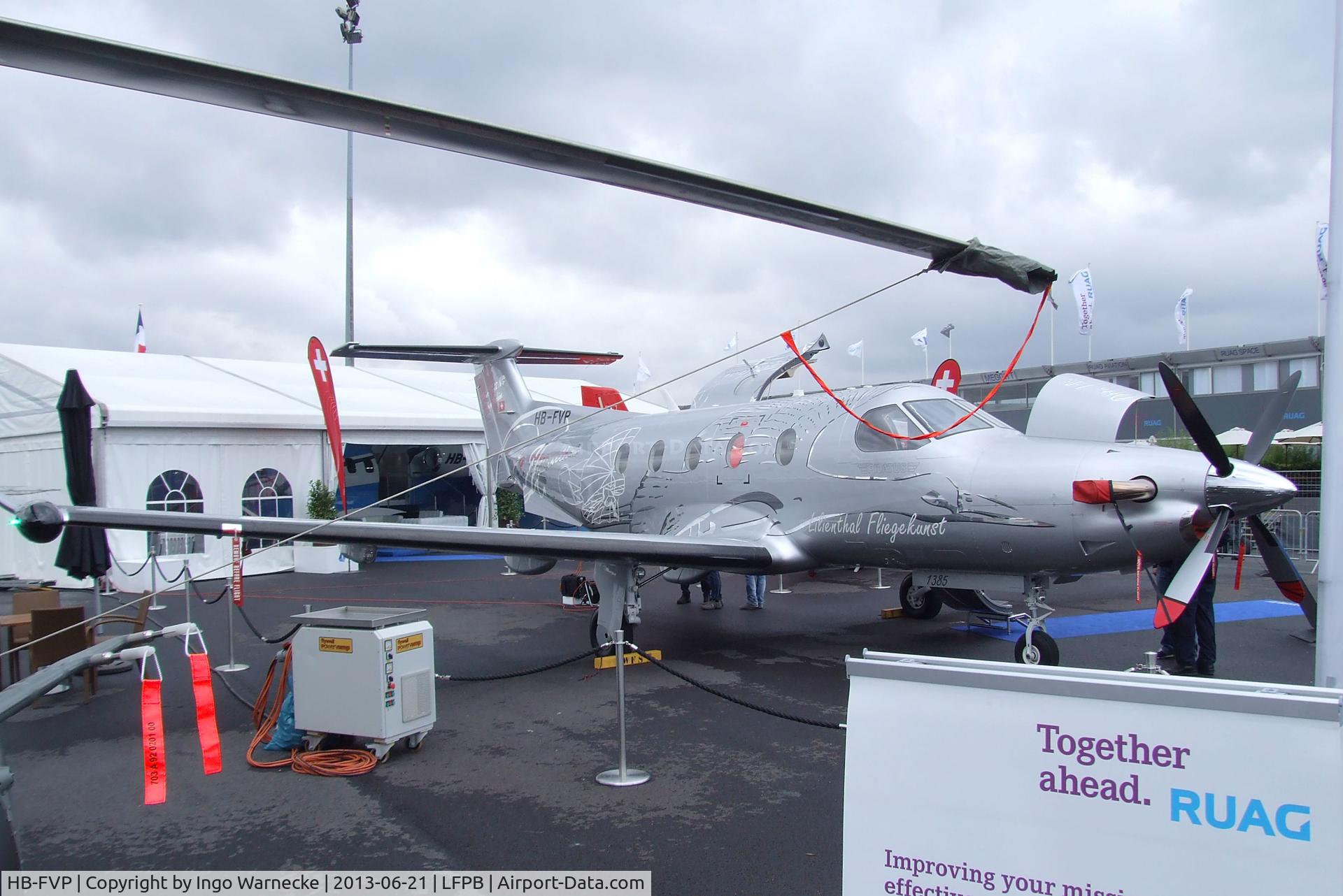 HB-FVP, 2012 Pilatus PC-12/47E C/N 1385, Pilatus PC-12/47E at the Aerosalon 2013, Paris