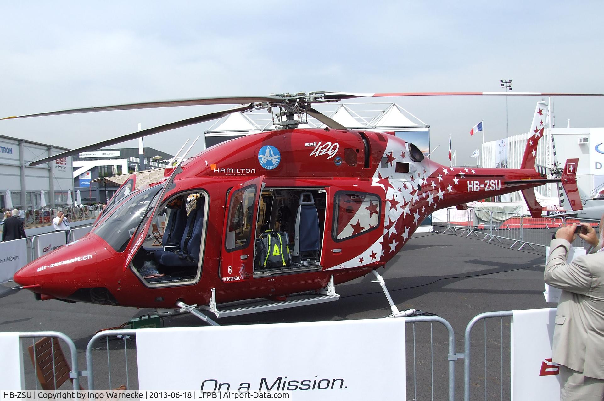 HB-ZSU, 2011 Bell 429 GlobalRanger C/N 57067, Bell 429 at the Aerosalon 2013, Paris
