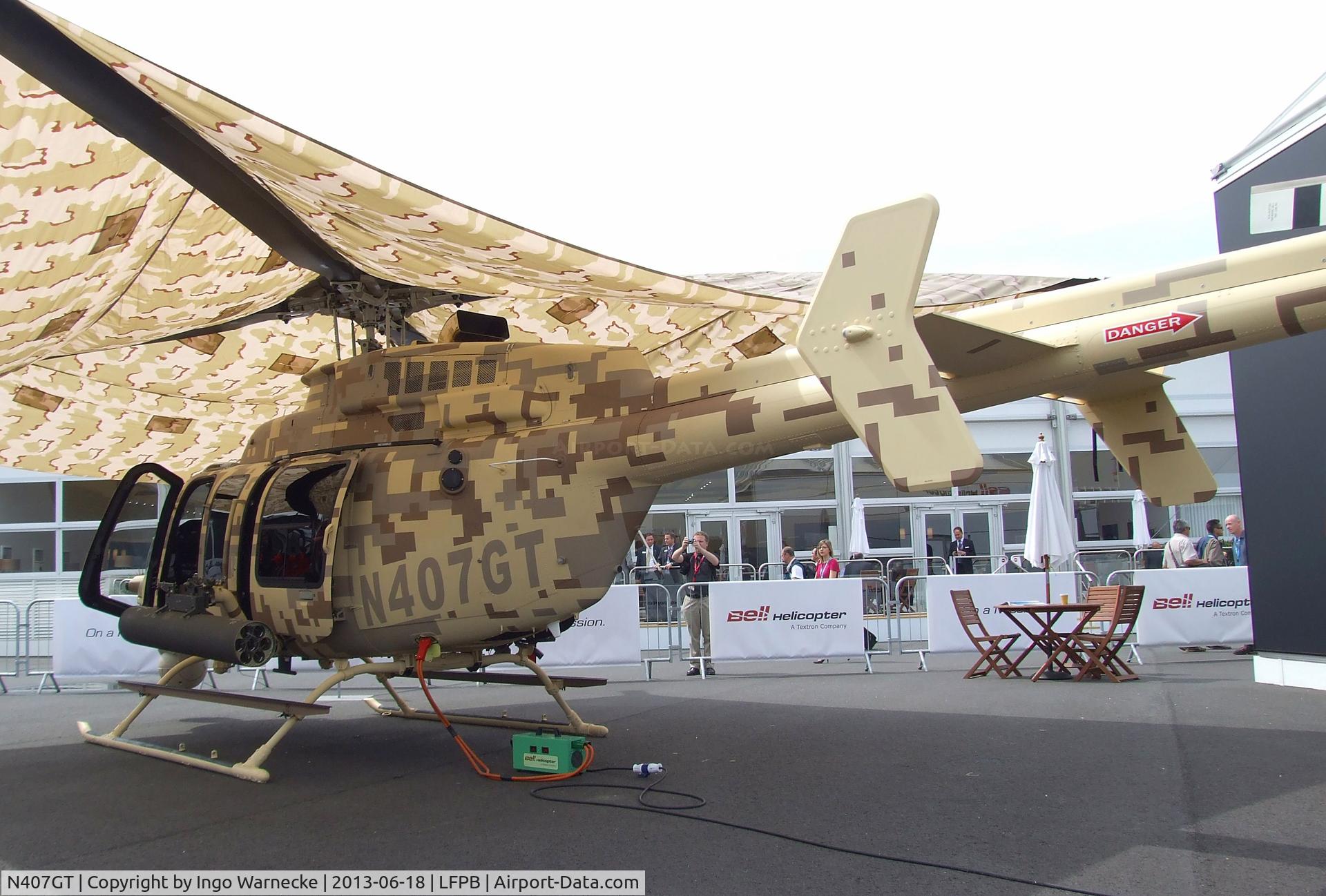 N407GT, 2012 Bell 407 C/N 54322, Bell 407 at the Aerosalon 2013, Paris