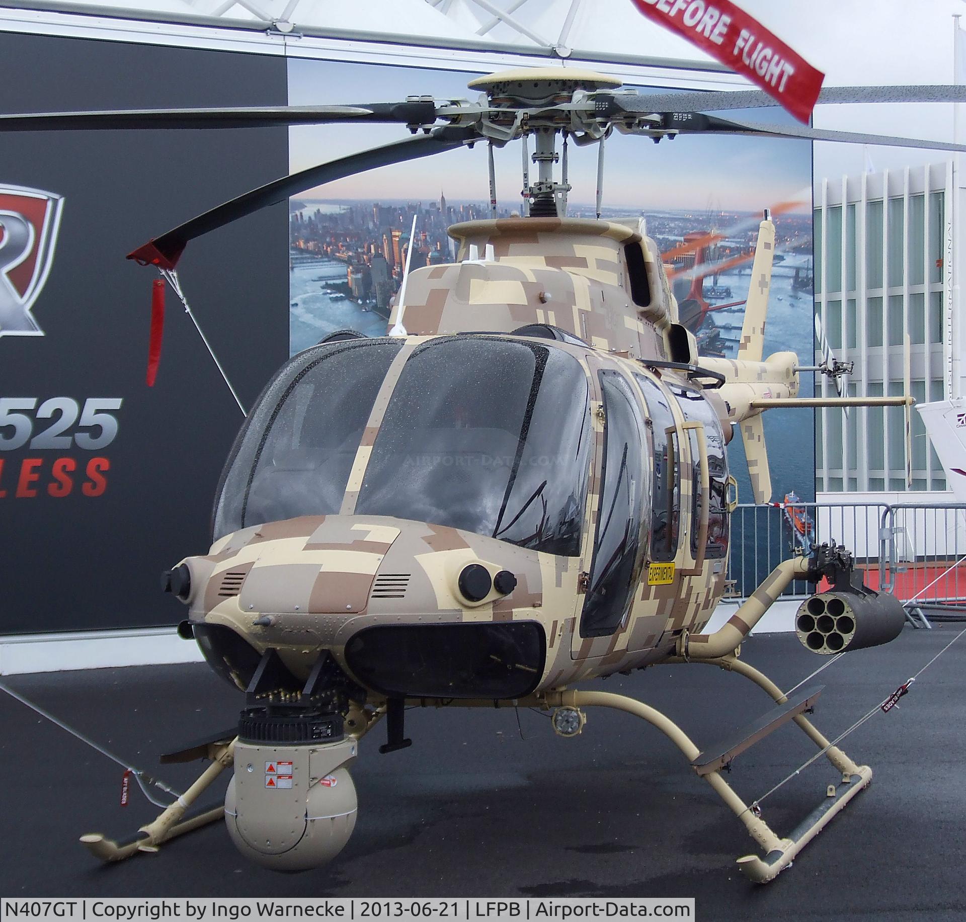 N407GT, 2012 Bell 407 C/N 54322, Bell 407 at the Aerosalon 2013, Paris