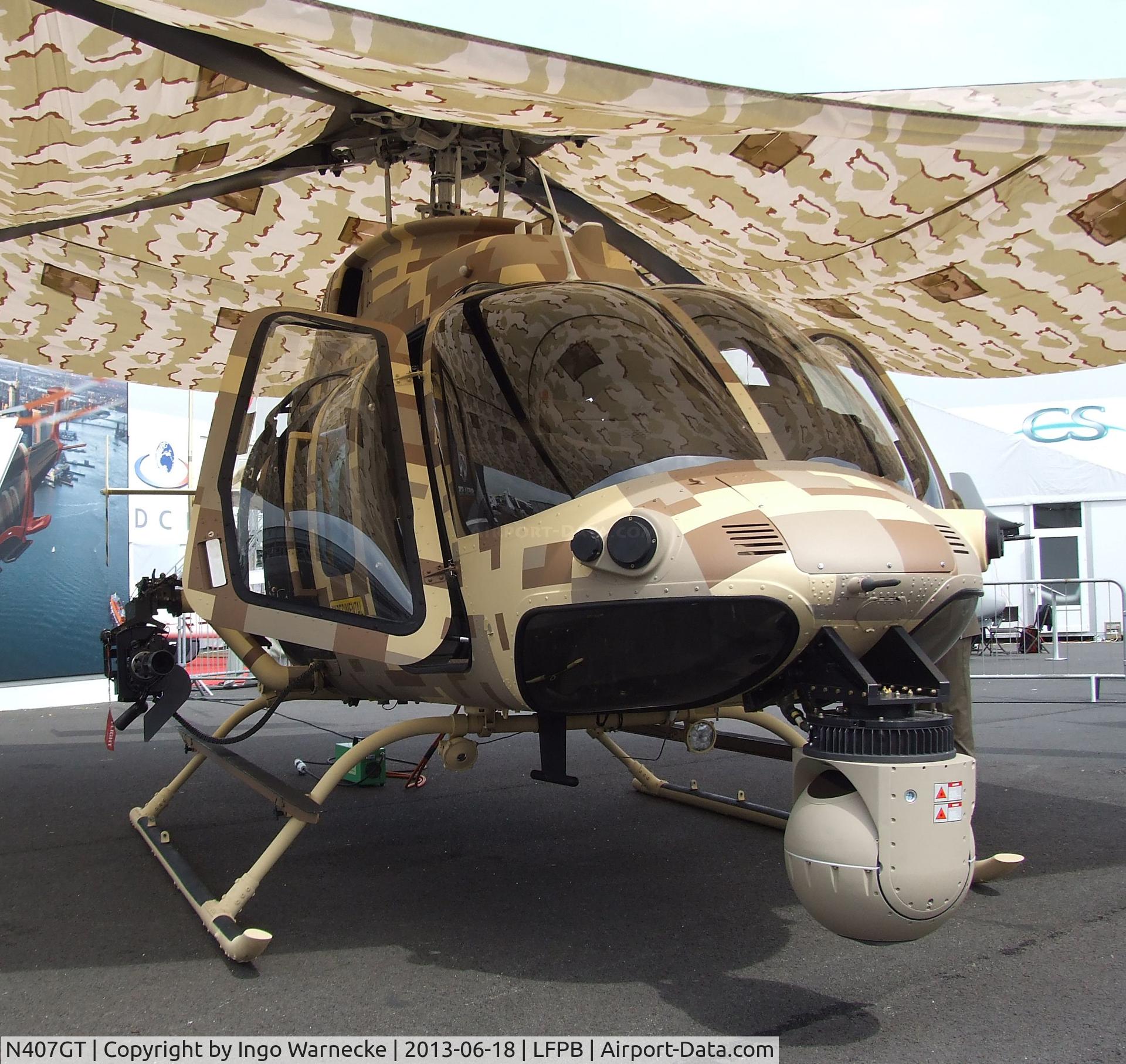 N407GT, 2012 Bell 407 C/N 54322, Bell 407 at the Aerosalon 2013, Paris