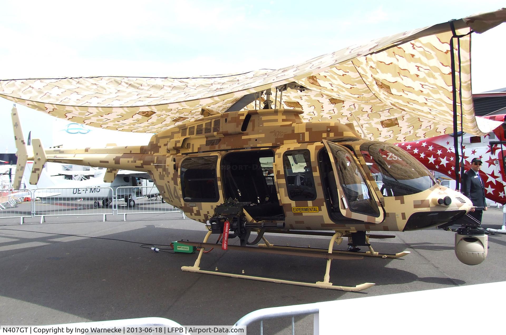 N407GT, 2012 Bell 407 C/N 54322, Bell 407 at the Aerosalon 2013, Paris
