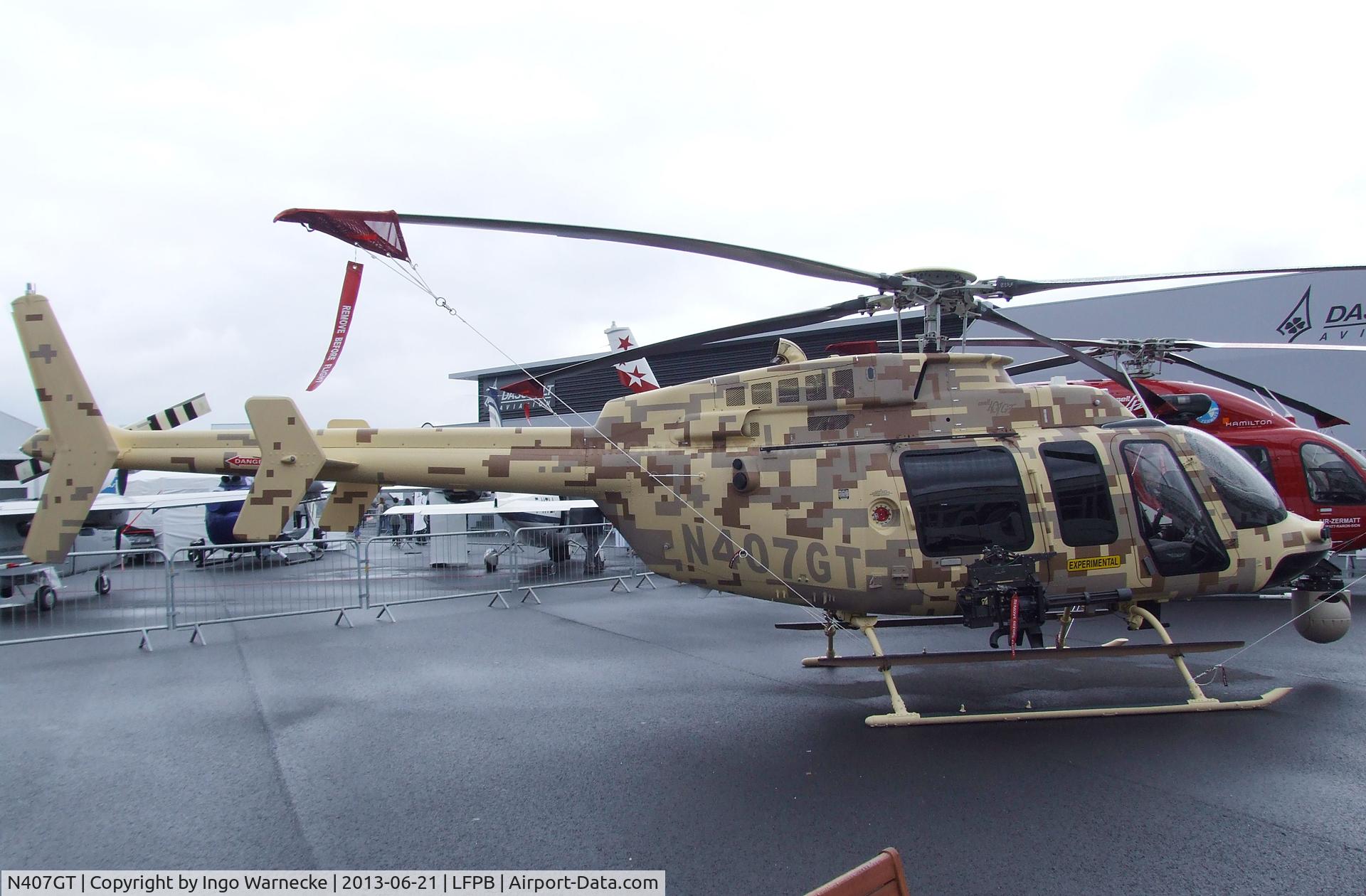 N407GT, 2012 Bell 407 C/N 54322, Bell 407 at the Aerosalon 2013, Paris