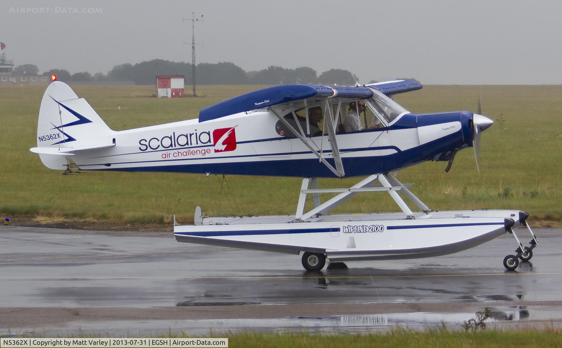 N5362X, Piper PA-18A-150 Super Cub C/N 18-6685, Departing a very wet NWI...