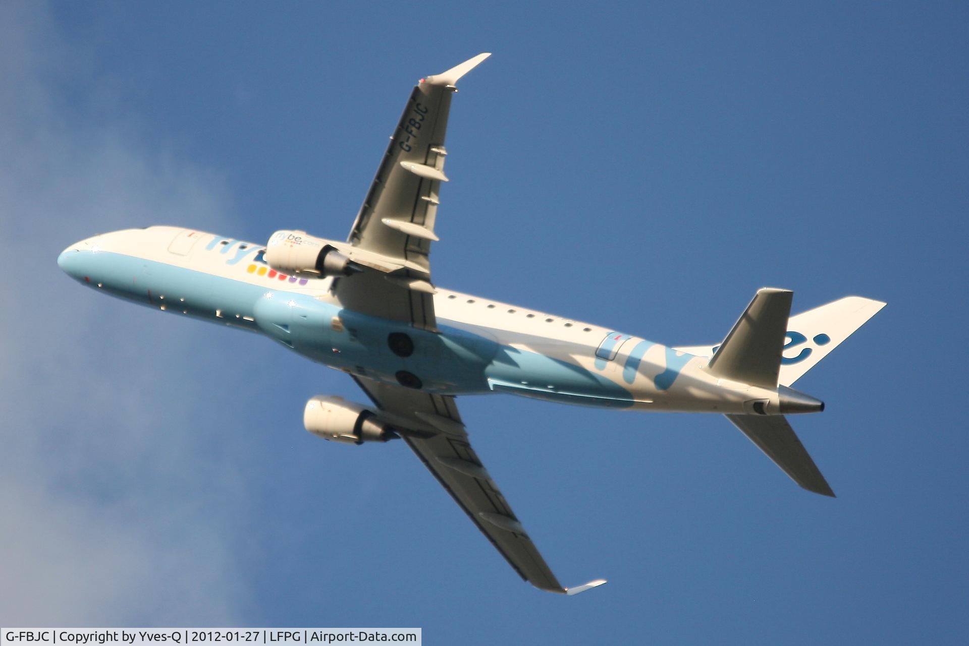 G-FBJC, 2011 Embraer 175STD (ERJ-170-200) C/N 17000328, Embraer ERJ-175STD (ERJ-170-200), Take off rwy 26R, Roissy Charles De Gaulle Airport (LFPG-CDG)