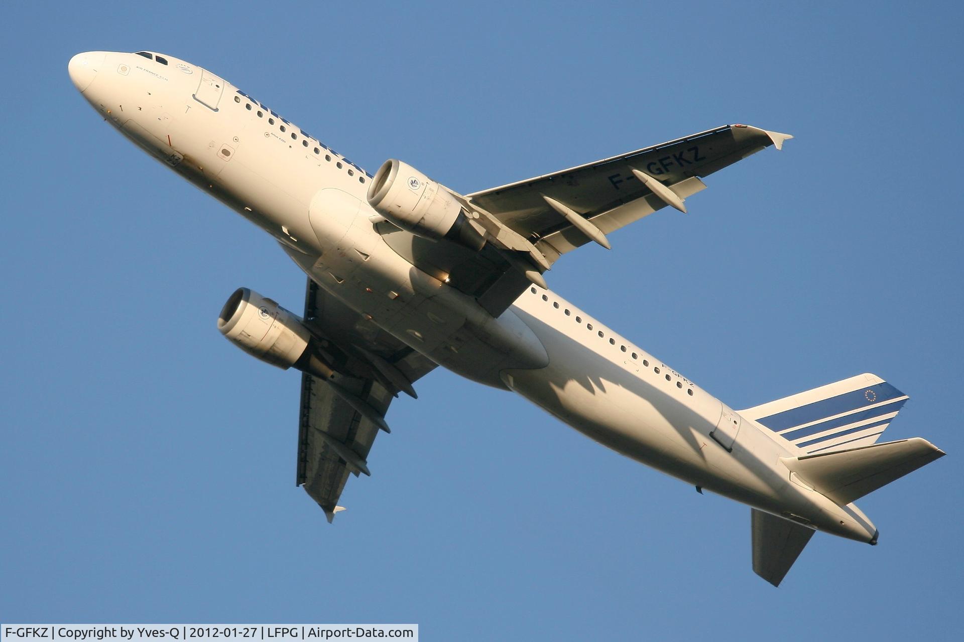 F-GFKZ, 1991 Airbus A320-211 C/N 0286, Airbus A320-211, Take off rwy 26R, Roissy Charles De Gaulle Airport (LFPG-CDG)