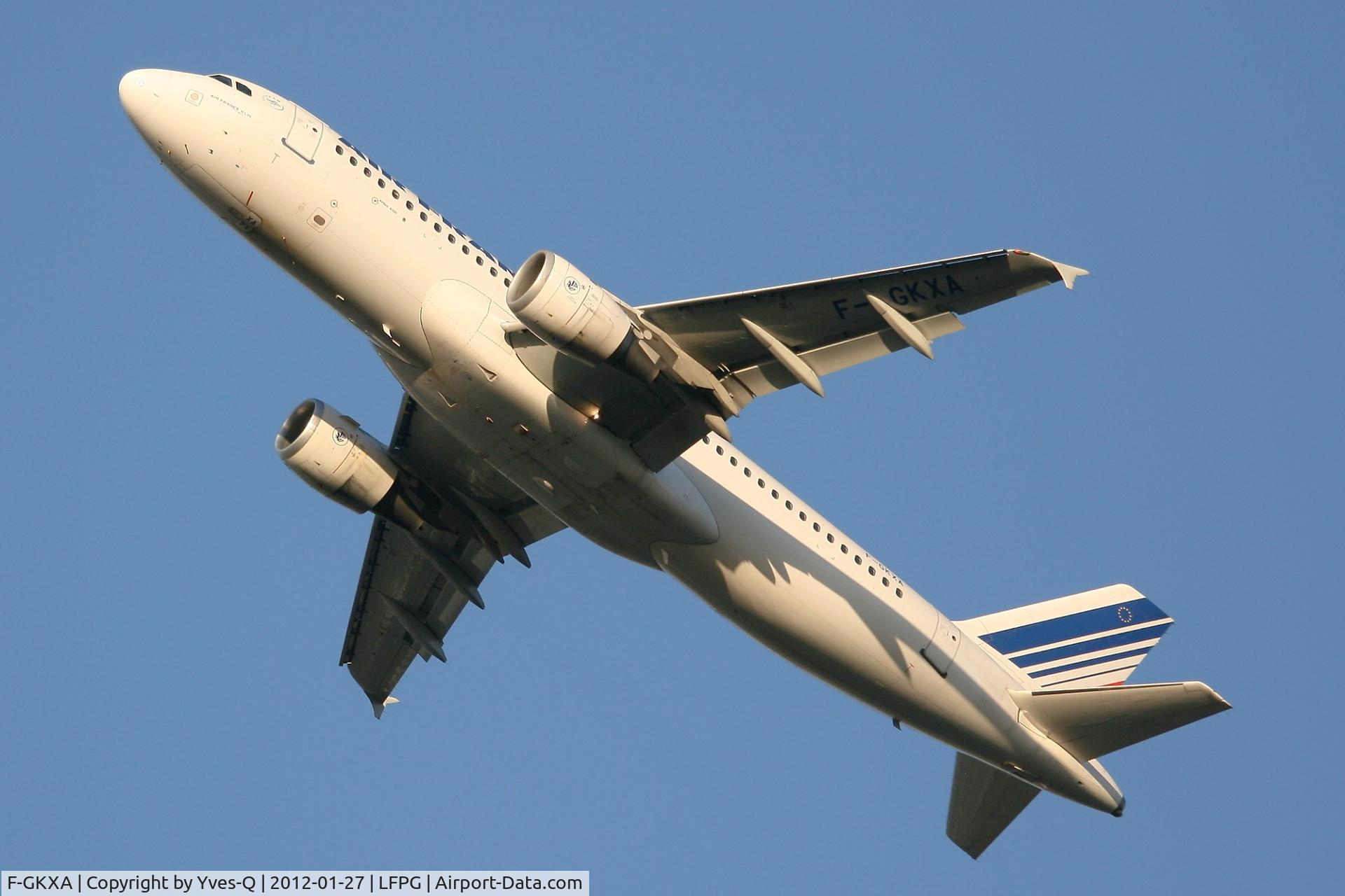 F-GKXA, 1991 Airbus A320-211 C/N 287, Airbus A320-211, Take off rwy 26R, Roissy Charles De Gaulle Airport (LFPG-CDG)