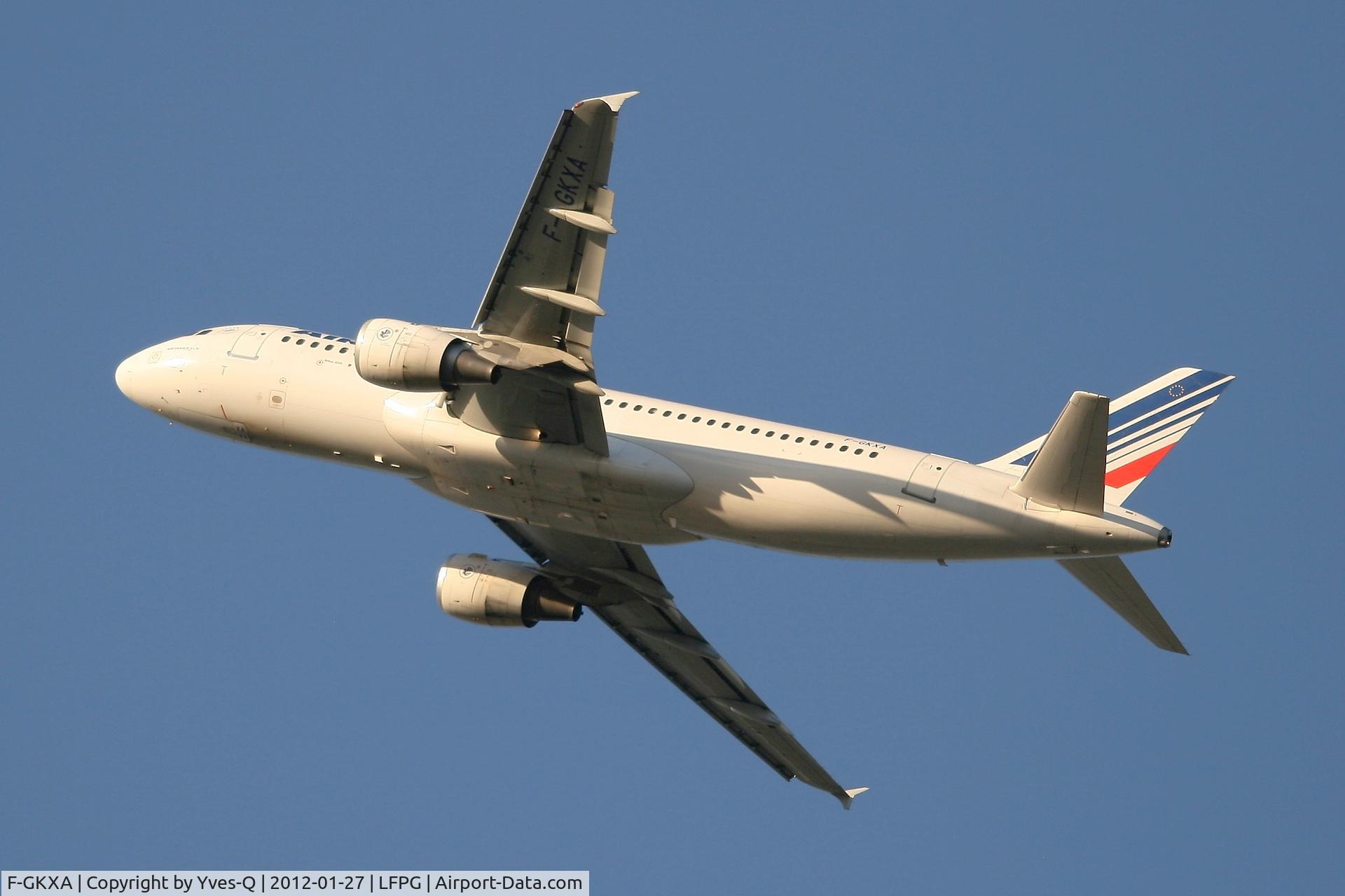 F-GKXA, 1991 Airbus A320-211 C/N 287, Airbus A320-211, Take off rwy 26R, Roissy Charles De Gaulle Airport (LFPG-CDG)