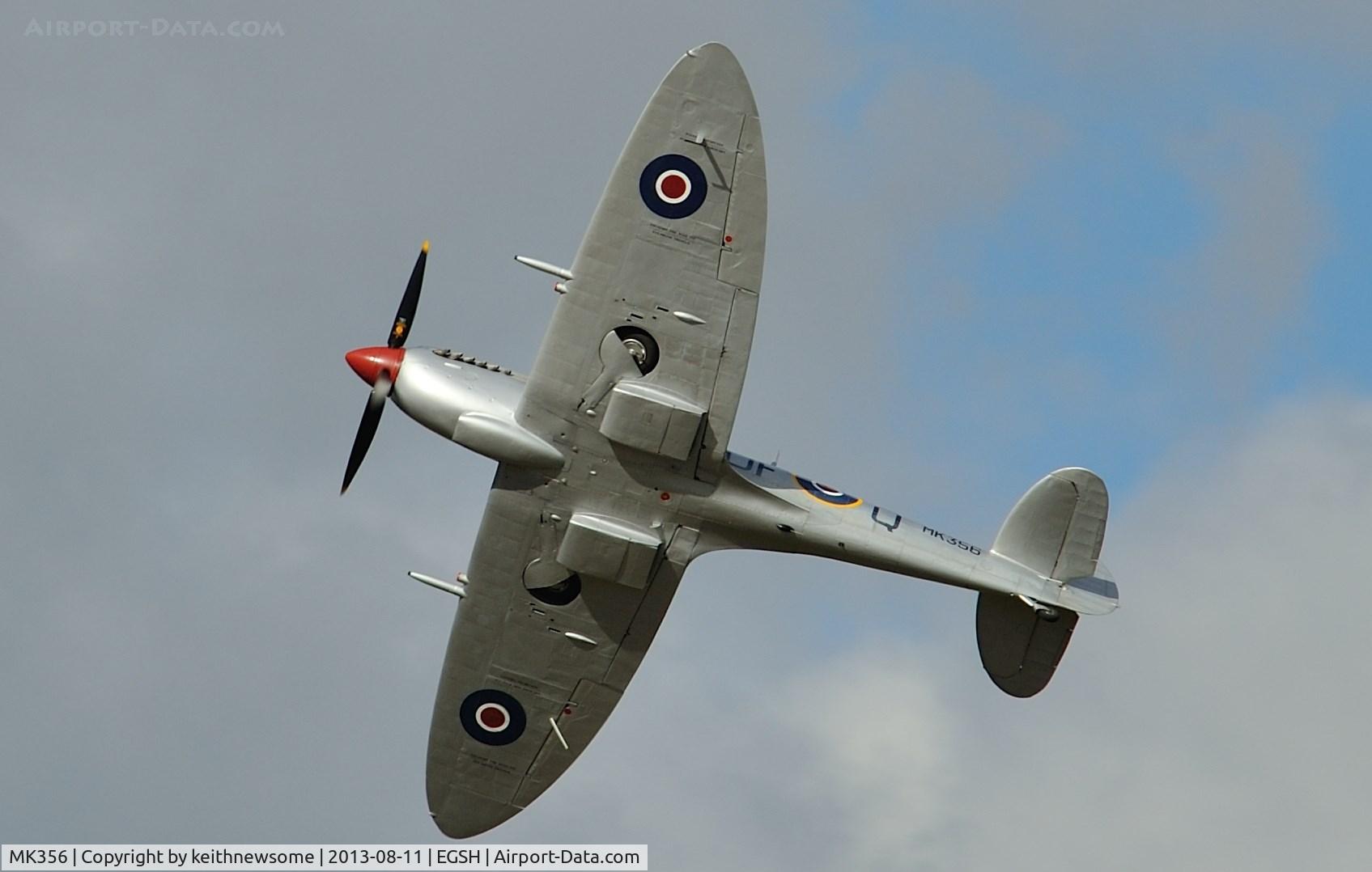 MK356, 1944 Supermarine 361 Spitfire LF.IXc C/N CBAF.IX.1561, Quick flypast on its way home !