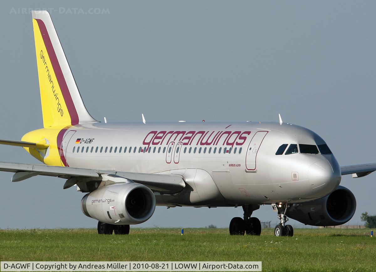 D-AGWF, 2007 Airbus A319-132 C/N 3172, Classic livery.