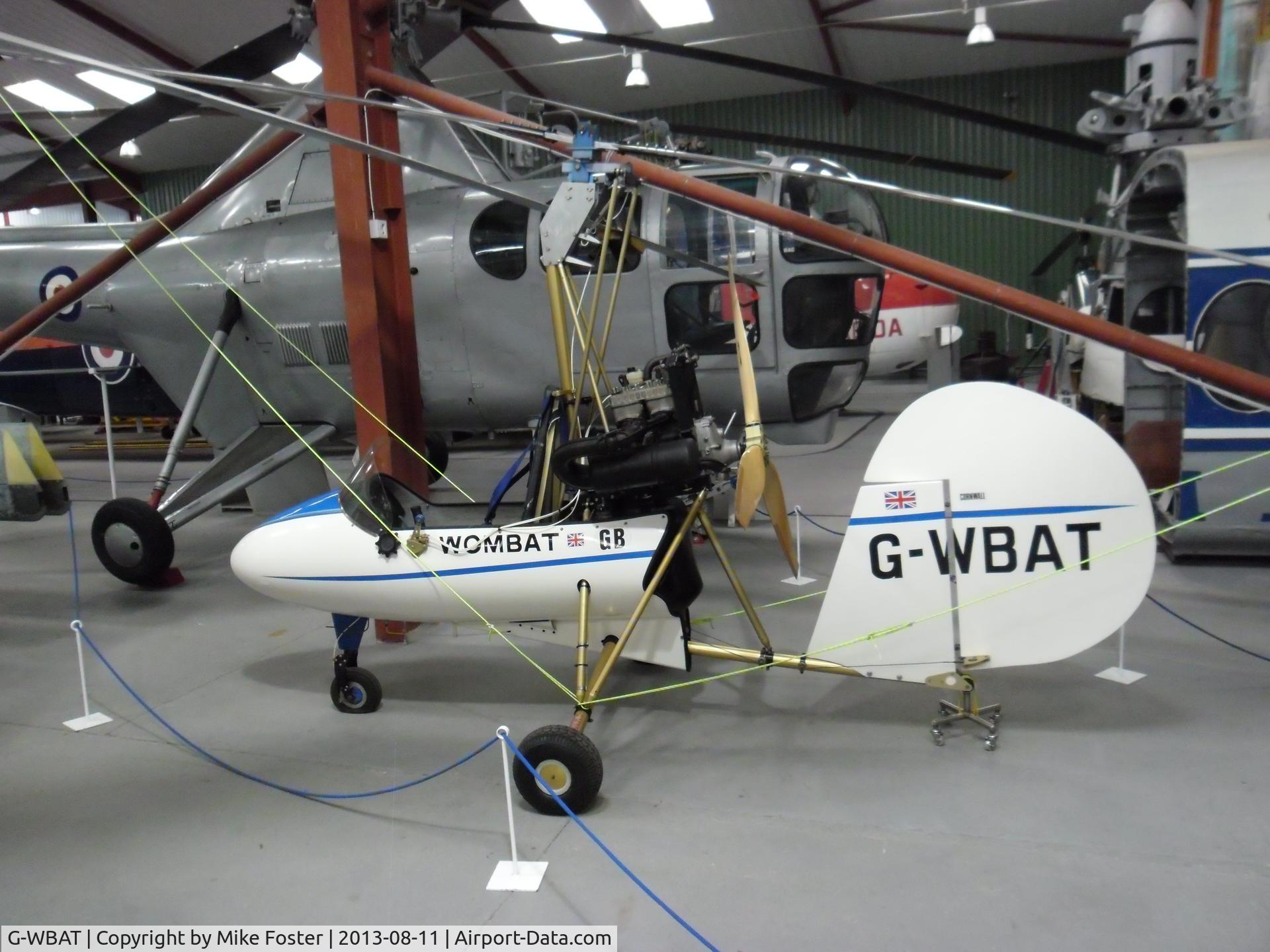G-WBAT, 1990 Julian Cd WOMBAT C/N CJ-001, Helicopter museum, Weston-Super-Mare, England