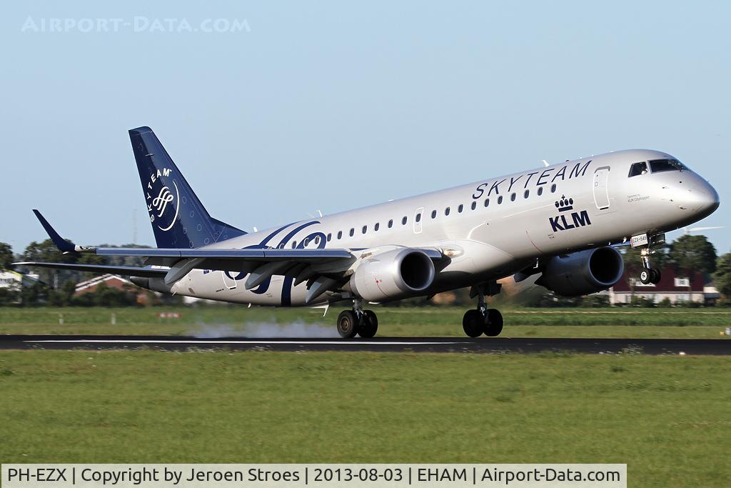 PH-EZX, 2012 Embraer 190LR (ERJ-190-100LR) C/N 19000545, @ Schiphol