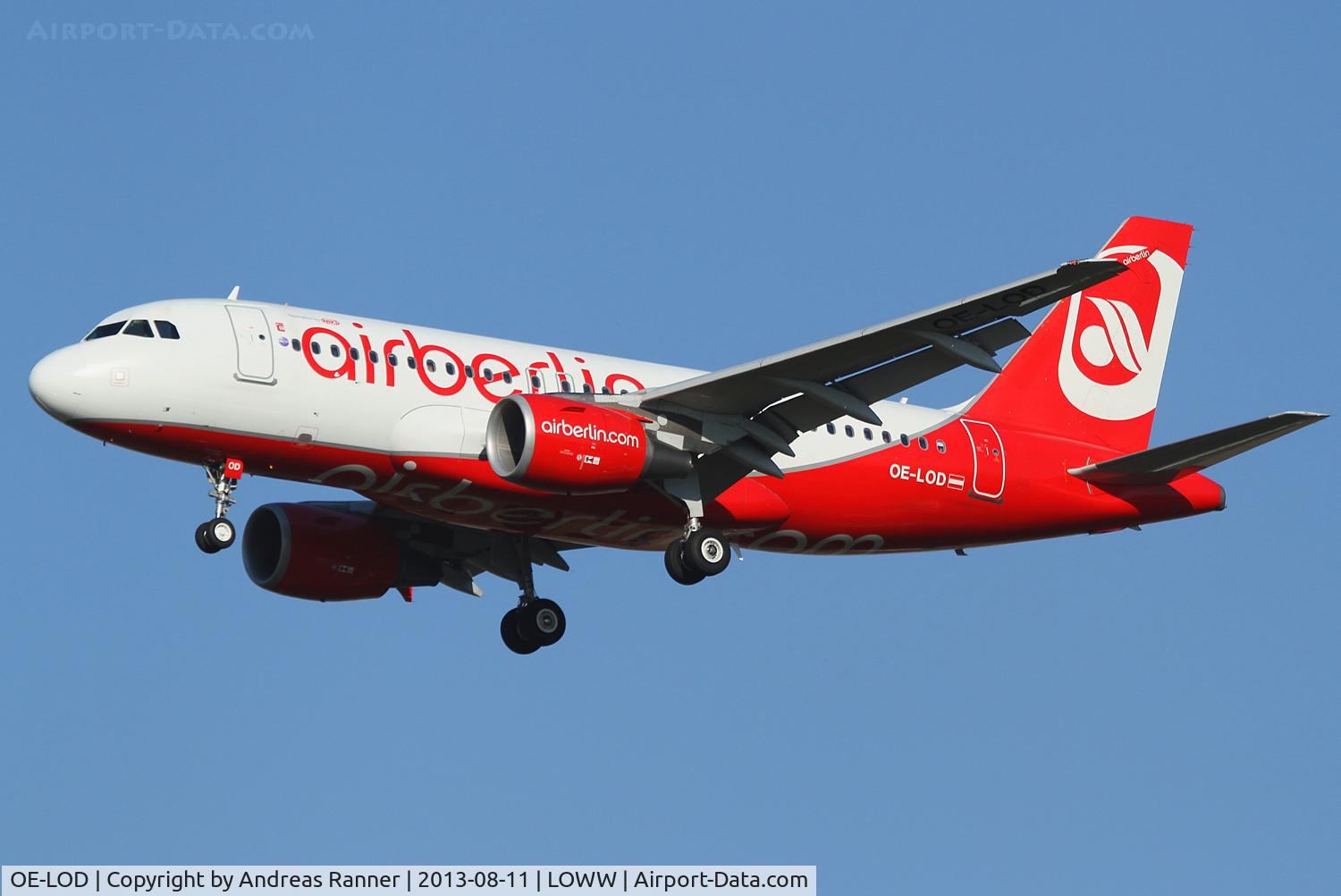 OE-LOD, 2008 Airbus A319-112 C/N 3689, Niki-airberlin Airbus A-319