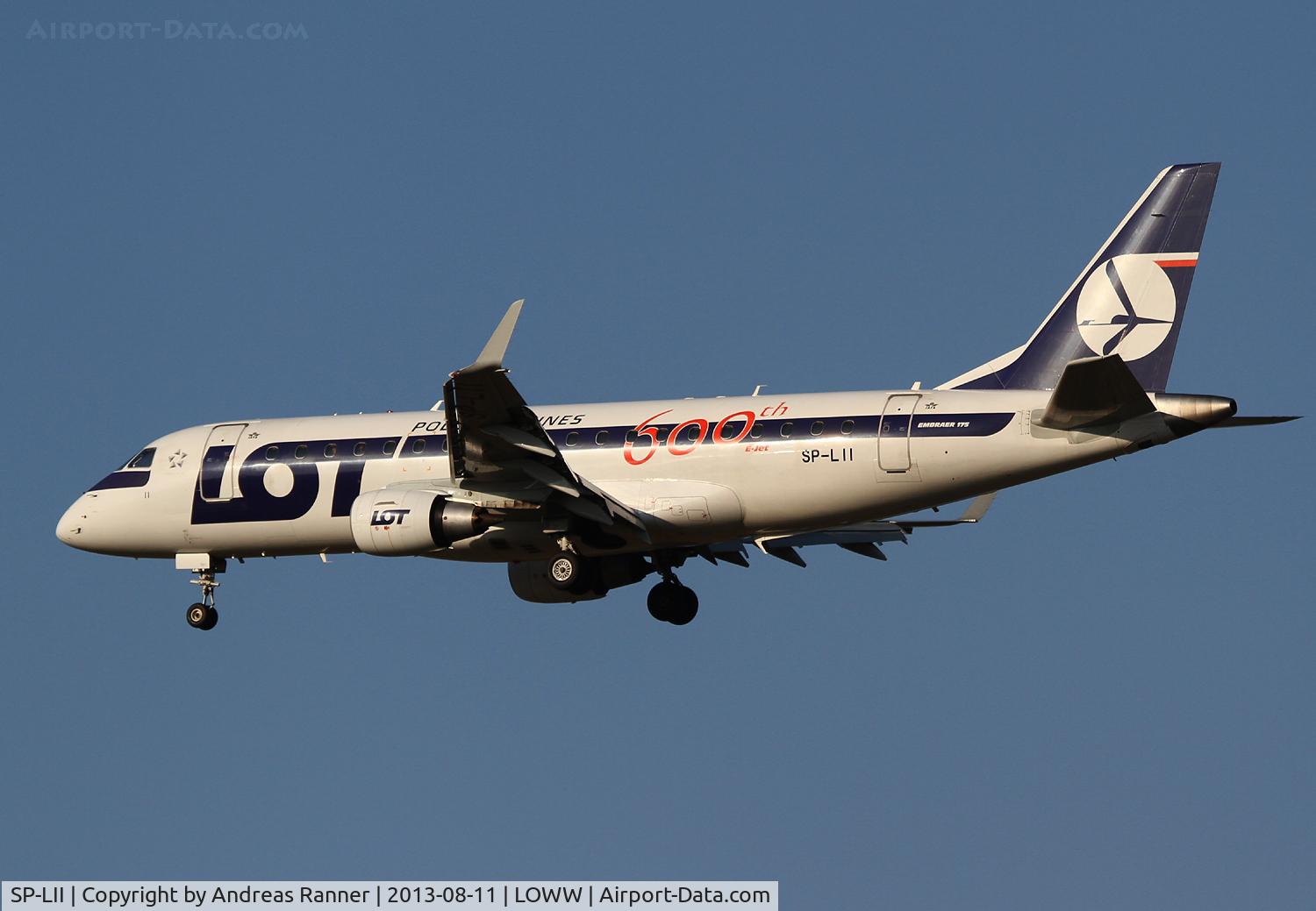 SP-LII, 2009 Embraer 175LR (ERJ-170-200LR) C/N 17000290, LOT Embraer ERJ-175 600th E-Jet