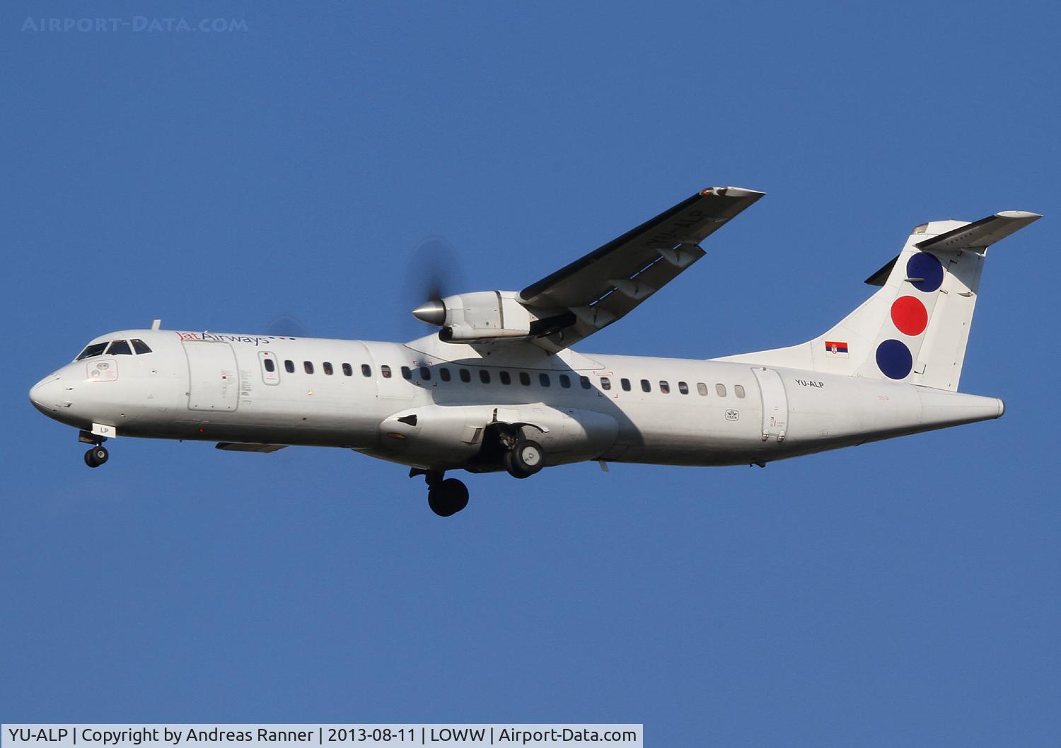 YU-ALP, 1990 ATR 72-202 C/N 189, JAT ATR 72