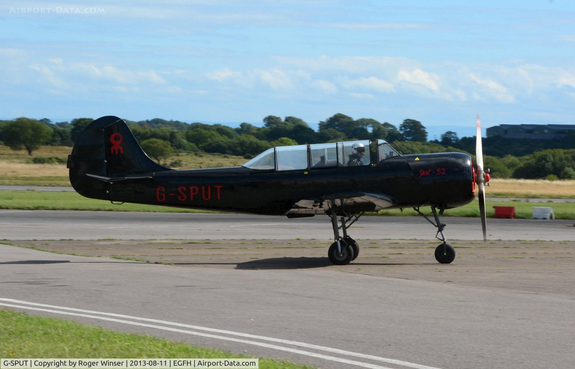 G-SPUT, 1991 Yakovlev (Aerostar) Yak-52 C/N 9111608, Visiting Yak-52