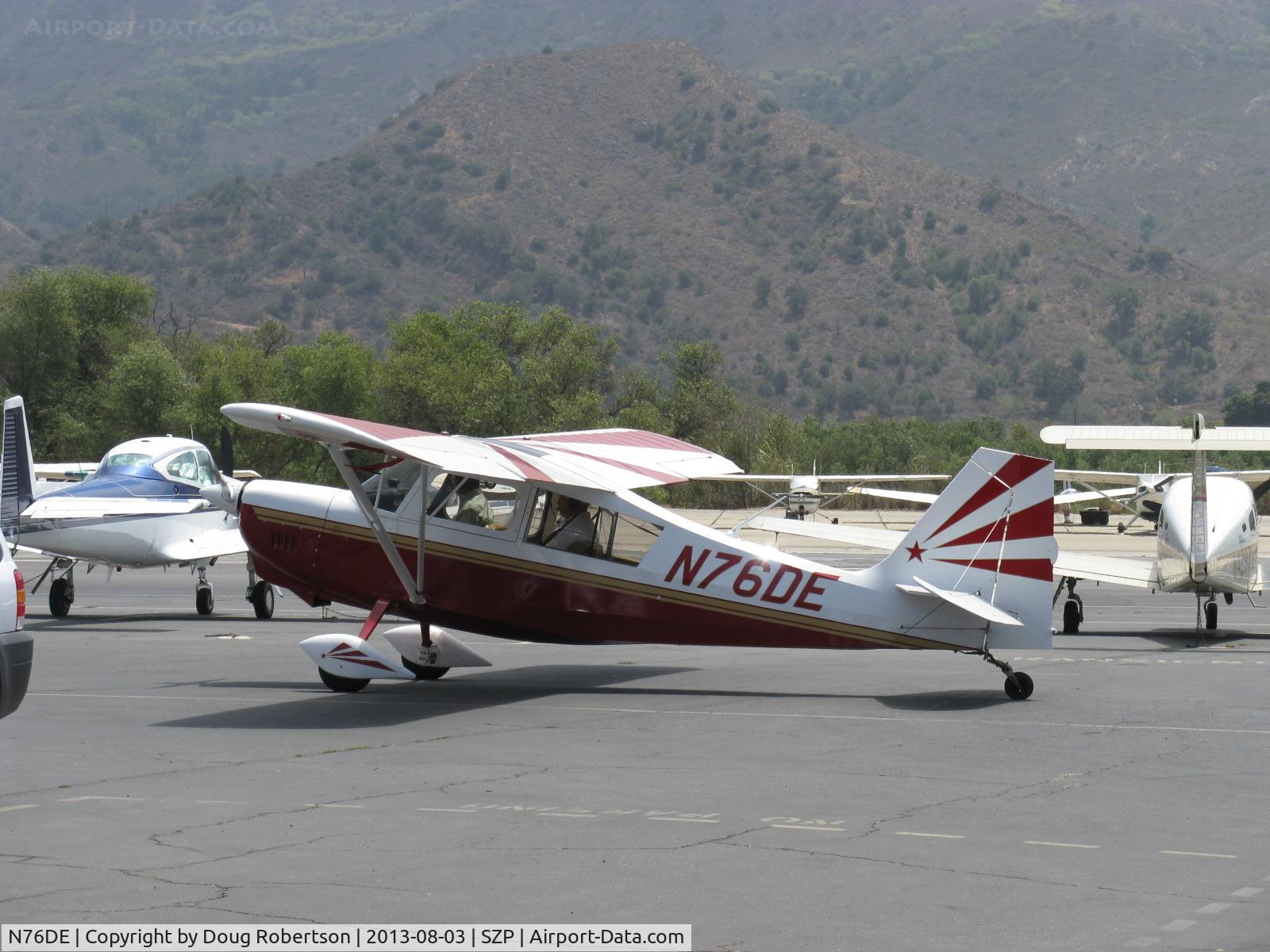 N76DE, 2007 American Champion 7GCAA Adventure Citabria C/N 513-2007, 2007 American Champion 7GCAA ADVENTURE, Lycoming O-360-B2B 160 Hp, taxi after landing