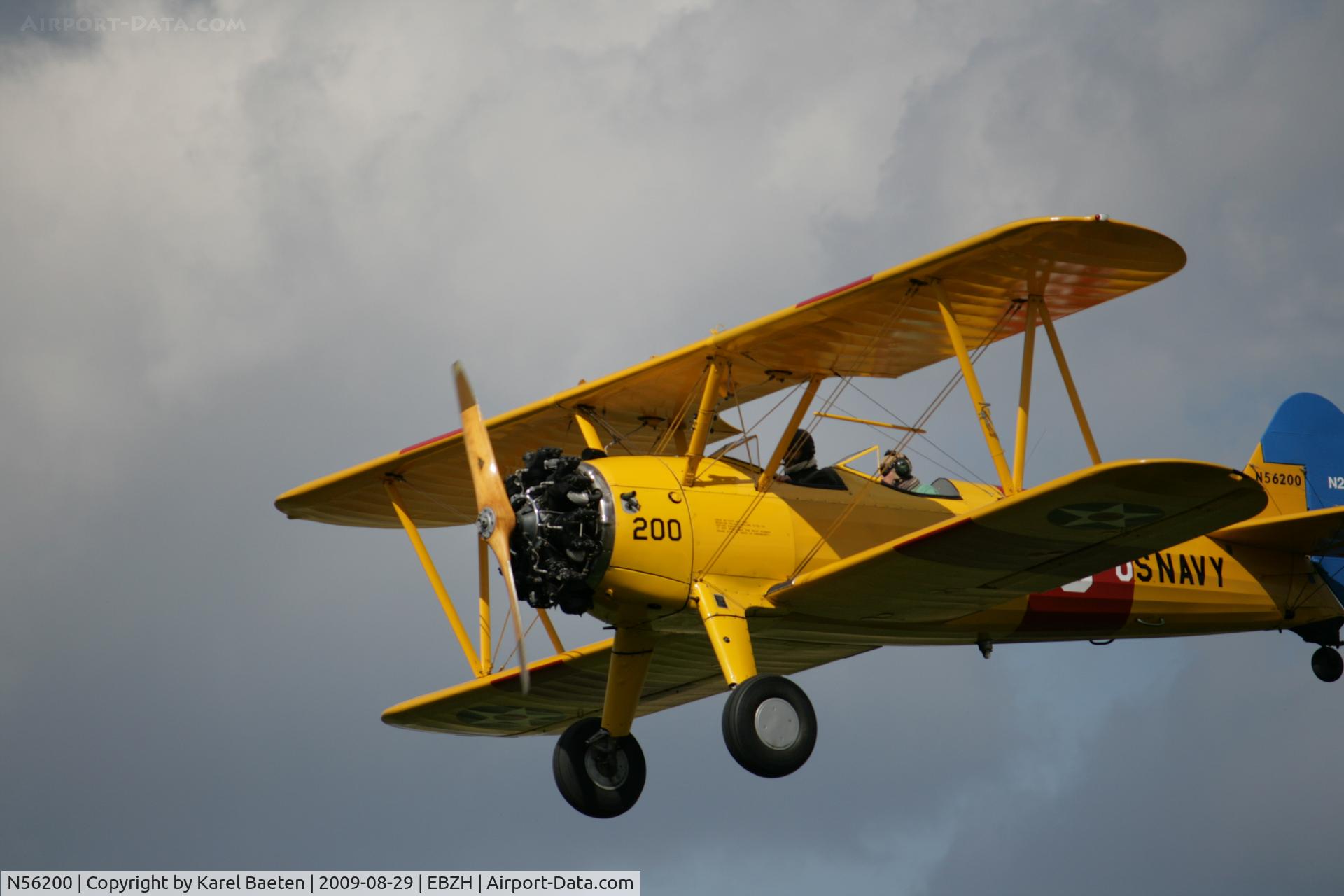 N56200, 1943 Boeing B75N1 C/N 75-7813, shot@EBZH fly-in