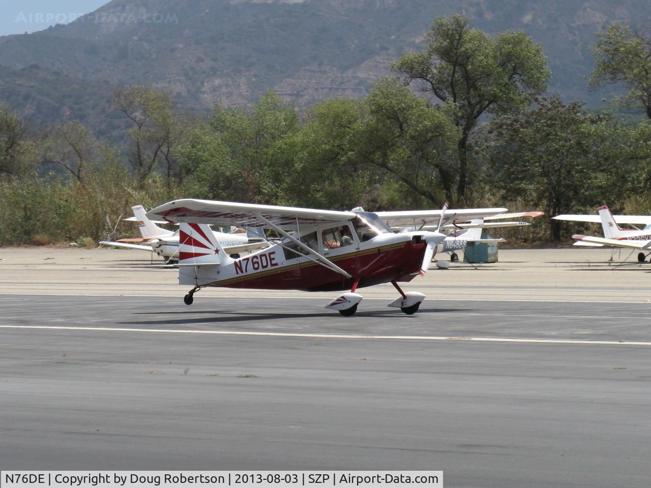 N76DE, 2007 American Champion 7GCAA Adventure Citabria C/N 513-2007, 2007 American Champion 7GCAA ADVENTURE, Lycoming O-360-B2B 160 Hp, landing roll Rwy 22