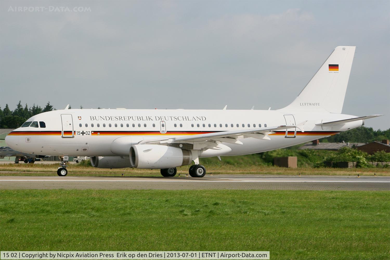 15 02, 2009 Airbus ACJ319 (A319-133/CJ) C/N 4060, 1502 on runway 08 at Wittmund AB