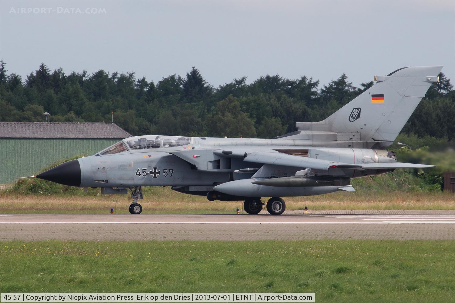 45 57, 1987 Panavia Tornado IDS C/N 648/GS205/4257, 4557 seconds before leaving Wittmund AB
