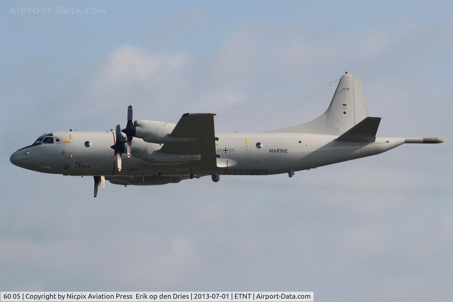 60 05, Lockheed P-3C Orion C/N 285E-5765, 6005 on a very low approach at Wittmund AB