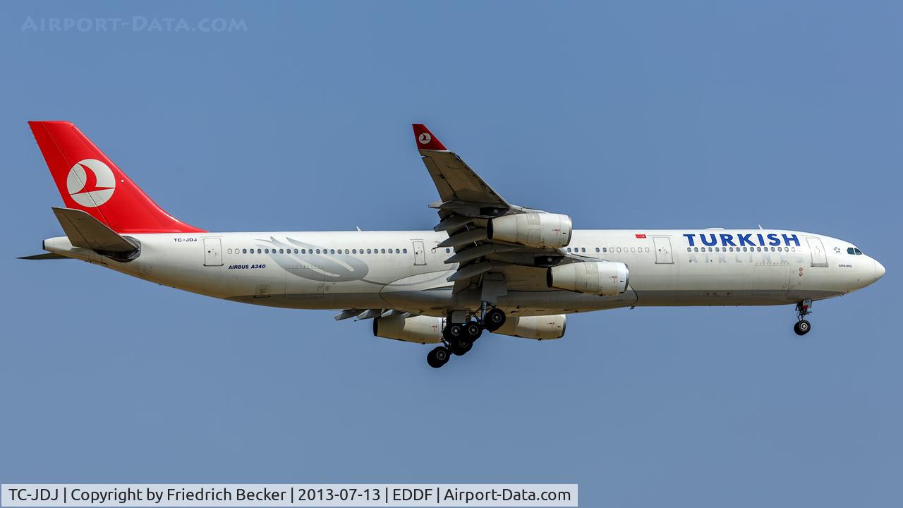TC-JDJ, 1993 Airbus A340-311 C/N 023, on final RW07R