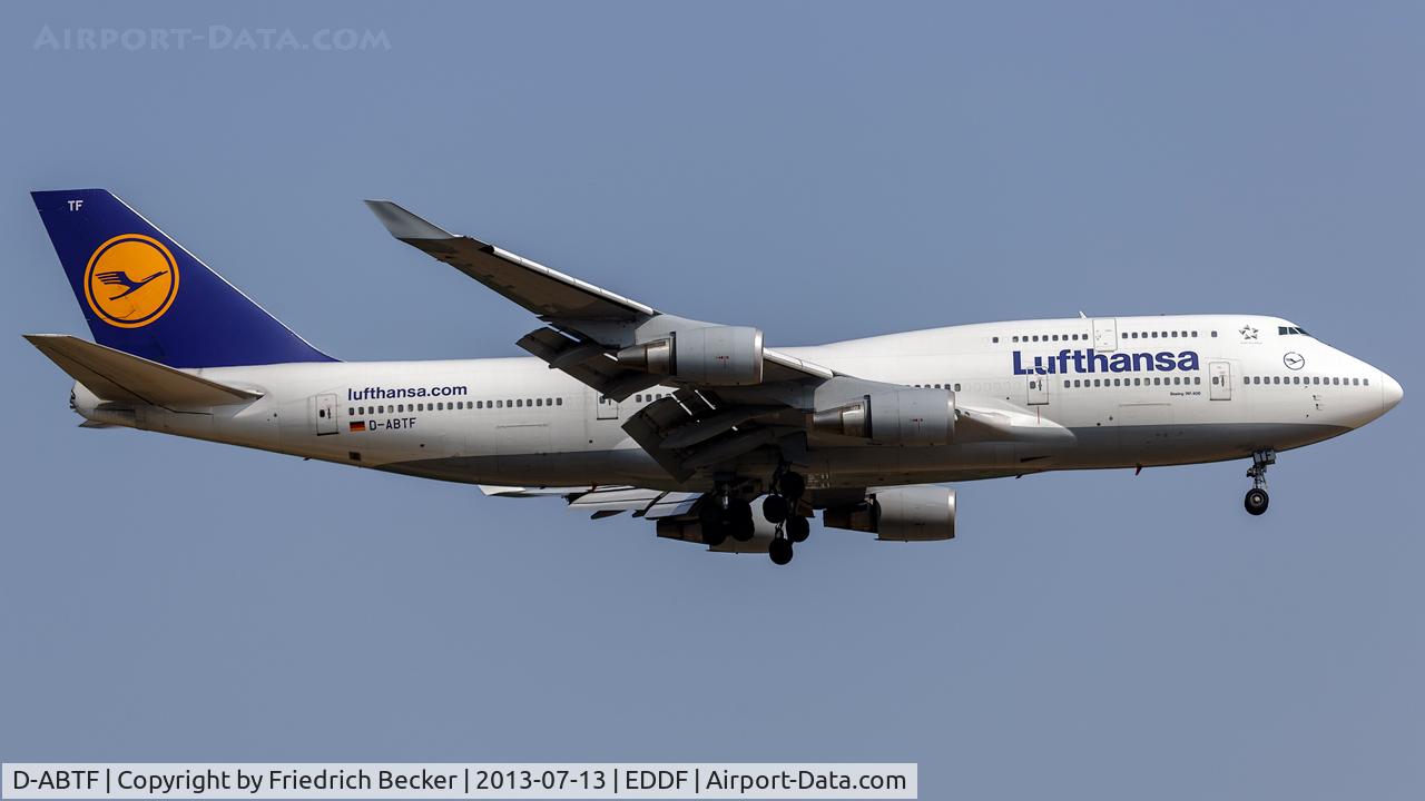 D-ABTF, 1991 Boeing 747-430M C/N 24967, on final RW07R