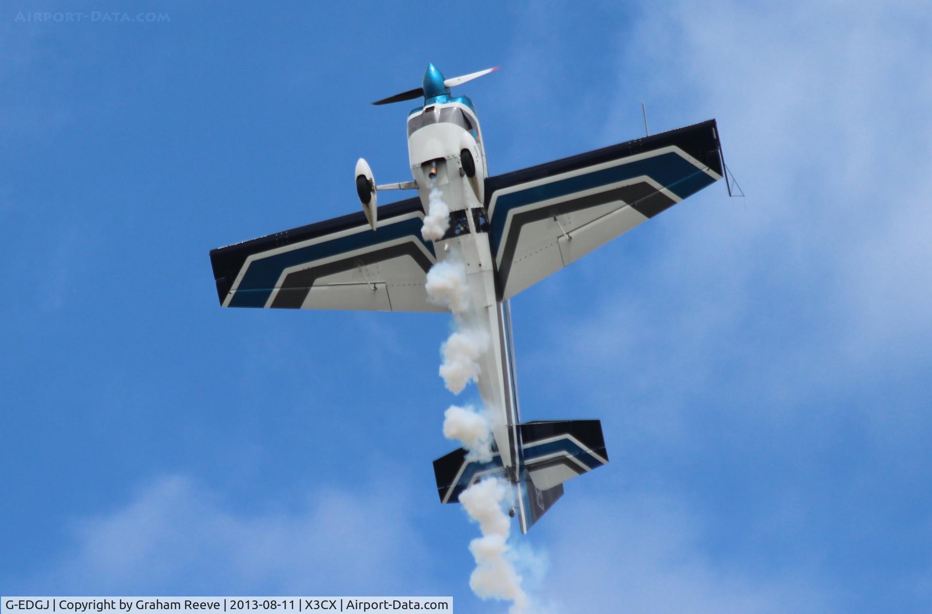 G-EDGJ, Zivko Edge 360 C/N MCK002, Over head at Northrepps.