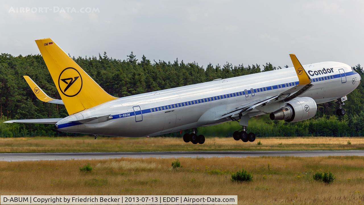 D-ABUM, 1994 Boeing 767-31B C/N 25170, departure via RW18W