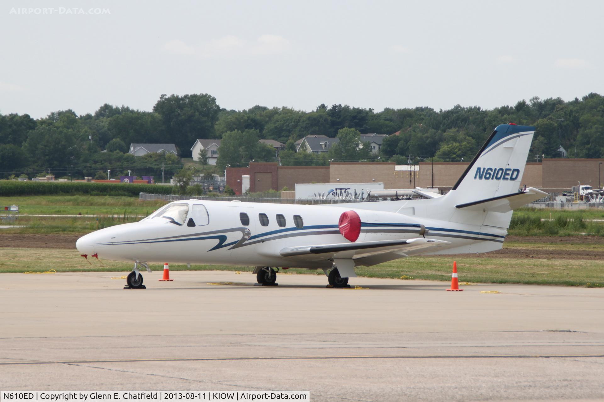 N610ED, 1975 Cessna 500 Citation C/N 500-0241, Parked on the ramp