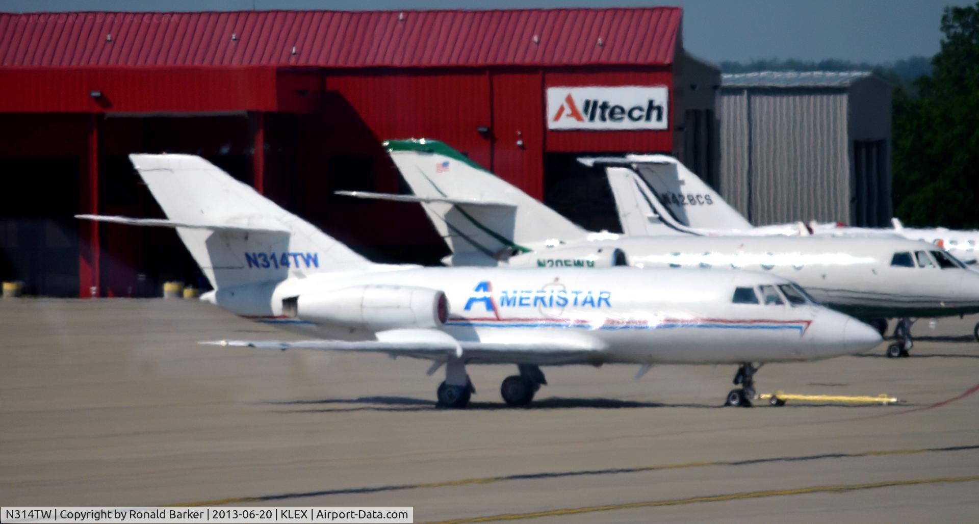 N314TW, 1974 Dassault Falcon (Mystere) 20E C/N 314, Ramp LEX