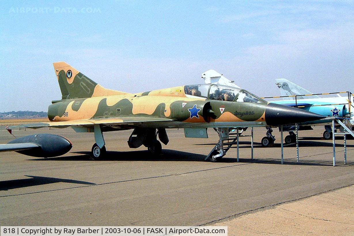 818, Dassault Mirage IIIBZ C/N 230, Dassault Mirage IIIBZ [230] (South African Air Force) Swartkop~ZS 06/10/2003